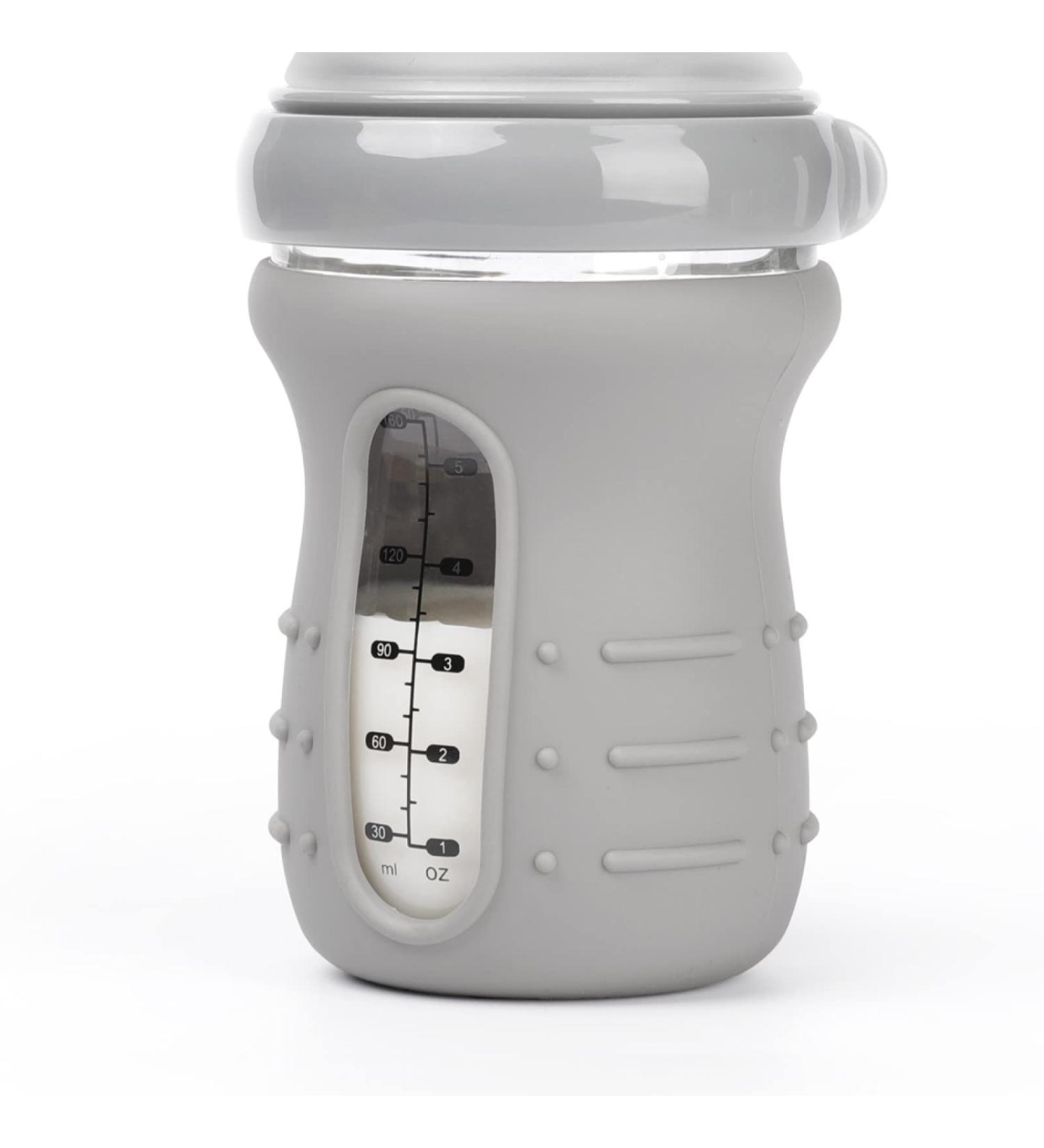 Haakaa Glass Baby Bottle Sleeve - 6oz Non-Slip Silicone Cover (1pk) - Medium Size - Buy Online on GoSupps.com