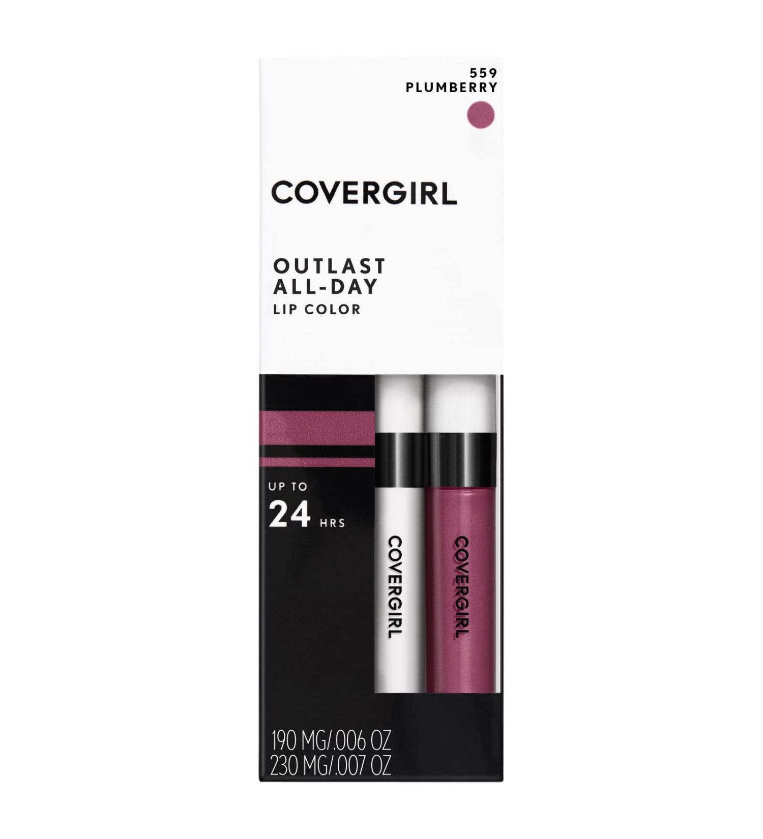 COVERGIRL Outlast All-Day Lipcolor Plum Berry 559 - Long-Lasting Moisturizing Lipstick - .13 oz - International Shipping Available - Buy Online on GoSupps.com