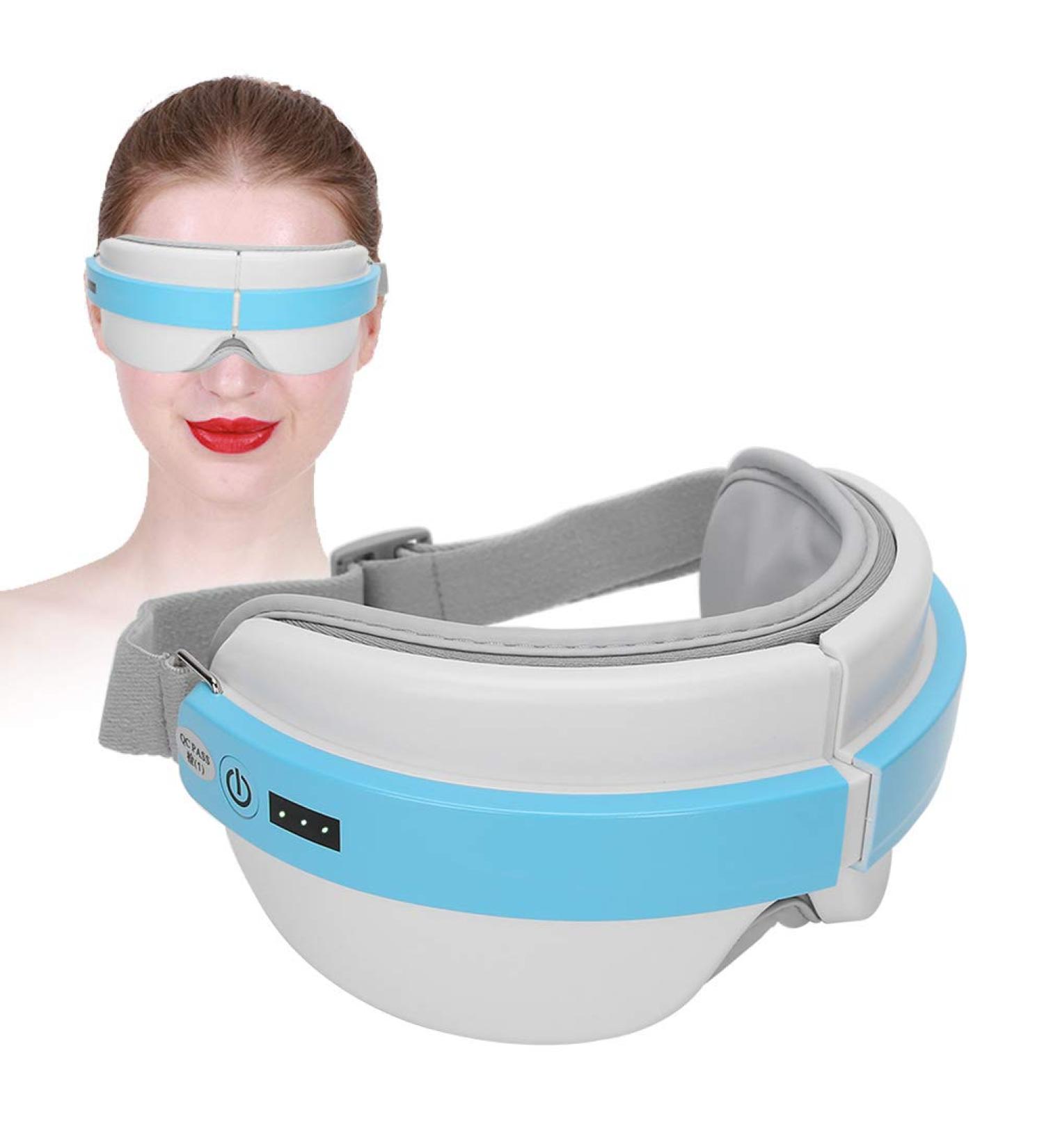 Wireless Eye Massage Device - USB Rechargeable Air Compression Eye Mask for Stress Relief Headache Relief & Relaxation | 4 Massage Modes - Buy Online on GoSupps.com
