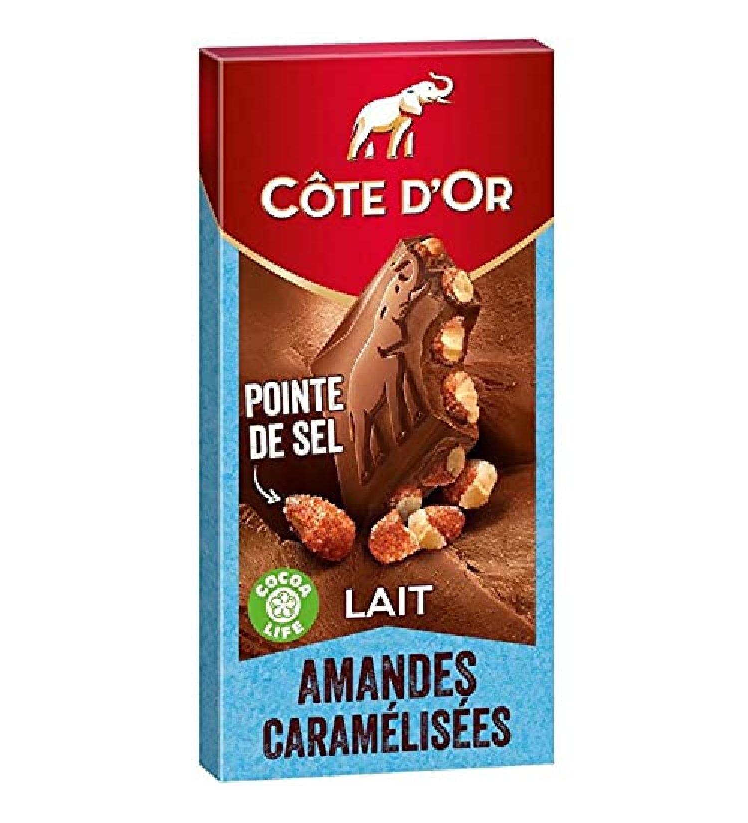 Côte d'Or Milk Caramelized Almonds with a Touch of Salt 180g (pack of