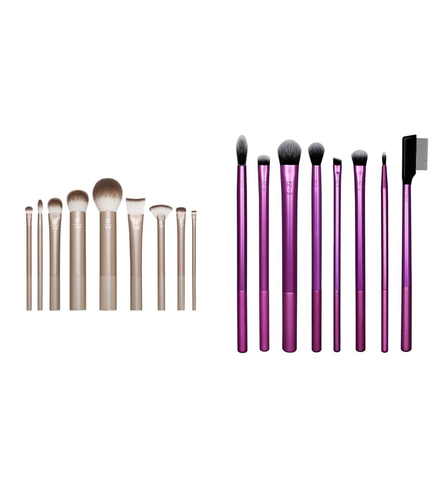 Buy Real Techniques AU Natural Make-Up Brush Set & Everyday Eye Essentials 8-Part Eyeshadow Brush Set - International Shipping Available - Buy Online on GoSupps.com