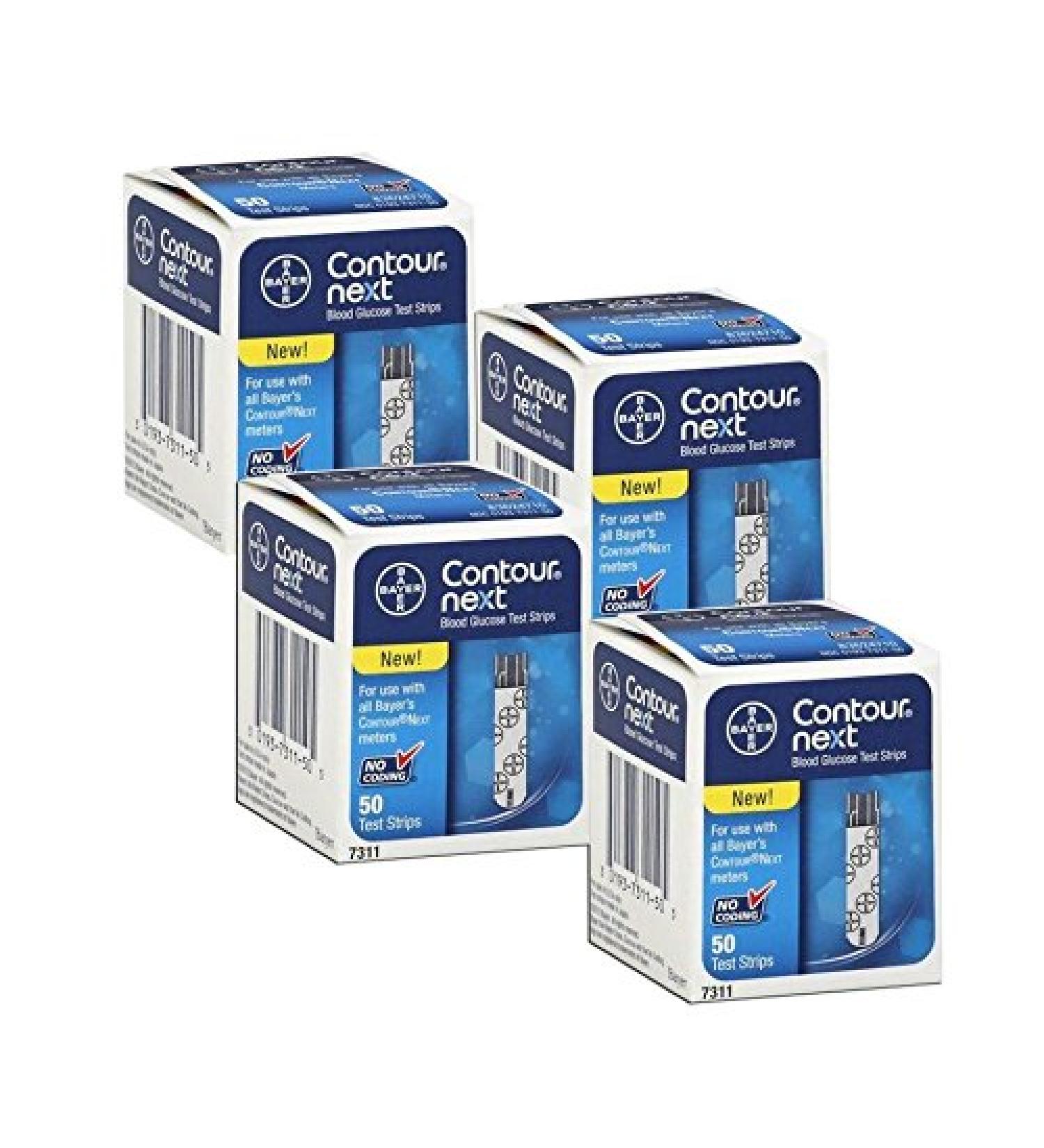 Bayer Contour NEXT test strips sensors 4x50 MHD 02.2019