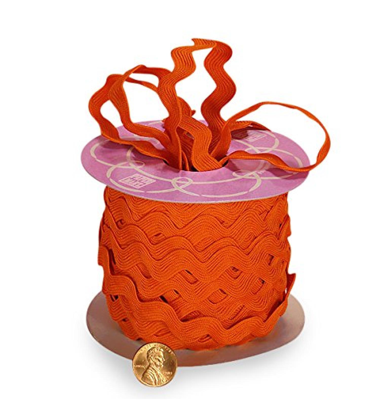 Tangerine RIC Rac 11 mm X 25 Yards Tangerine 11 mm x 25 yd