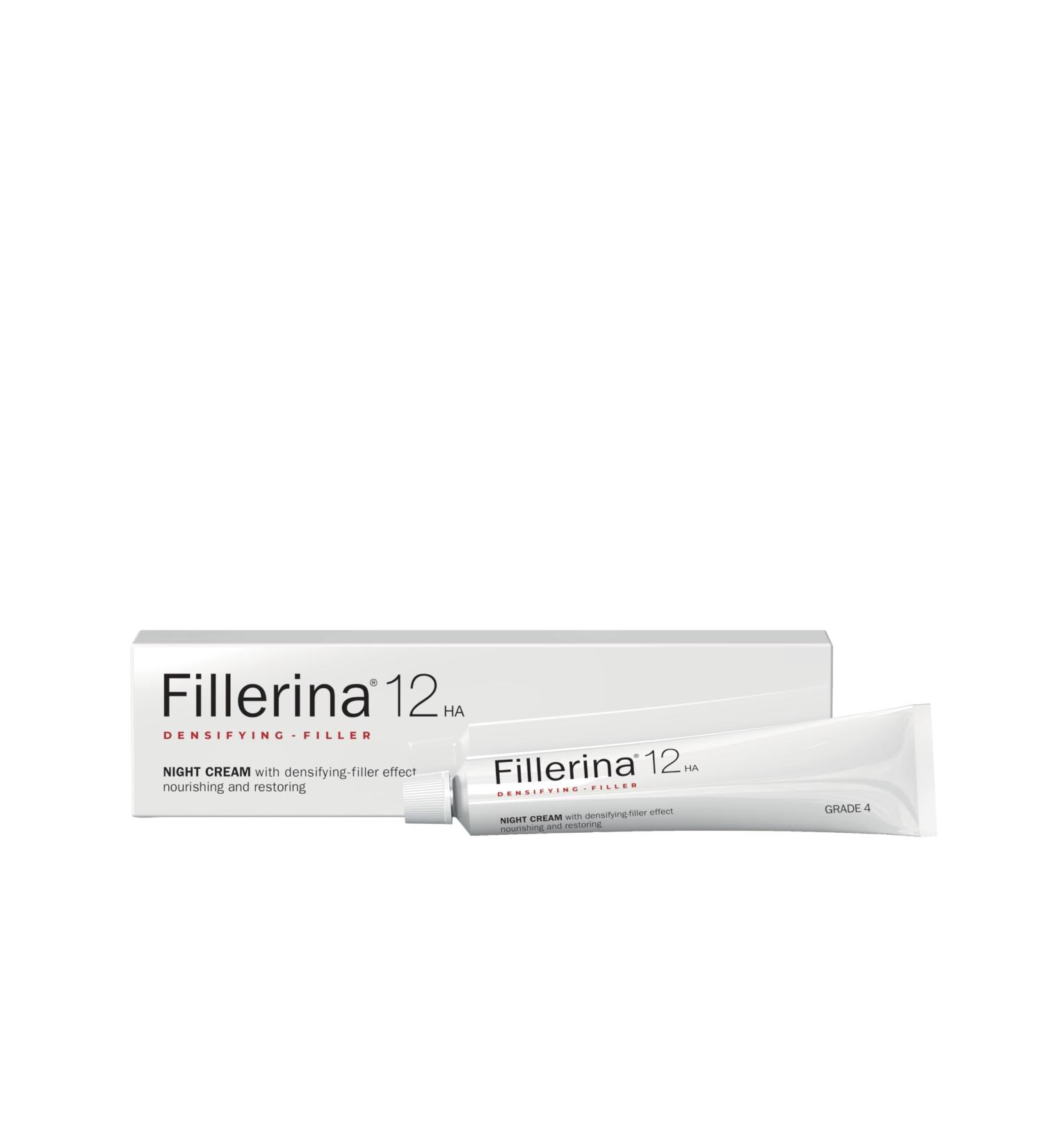 Fillerina - Night cream with 12 hyaluronics - Grade 4 - Buy Online on GoSupps.com