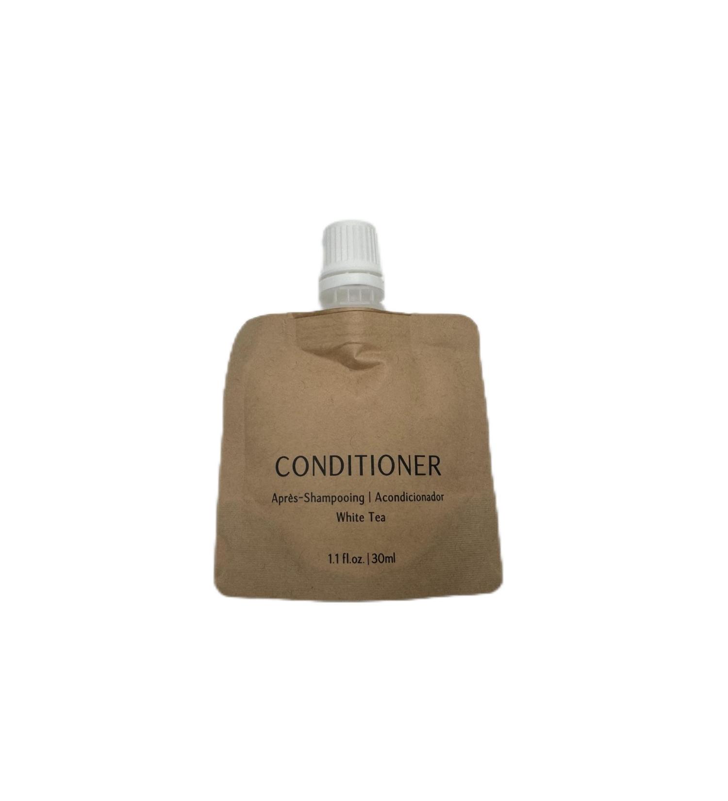Conditioner Recyclable Kraft Paper Pouch Bag (100 Pack 1.1oz/30ml)