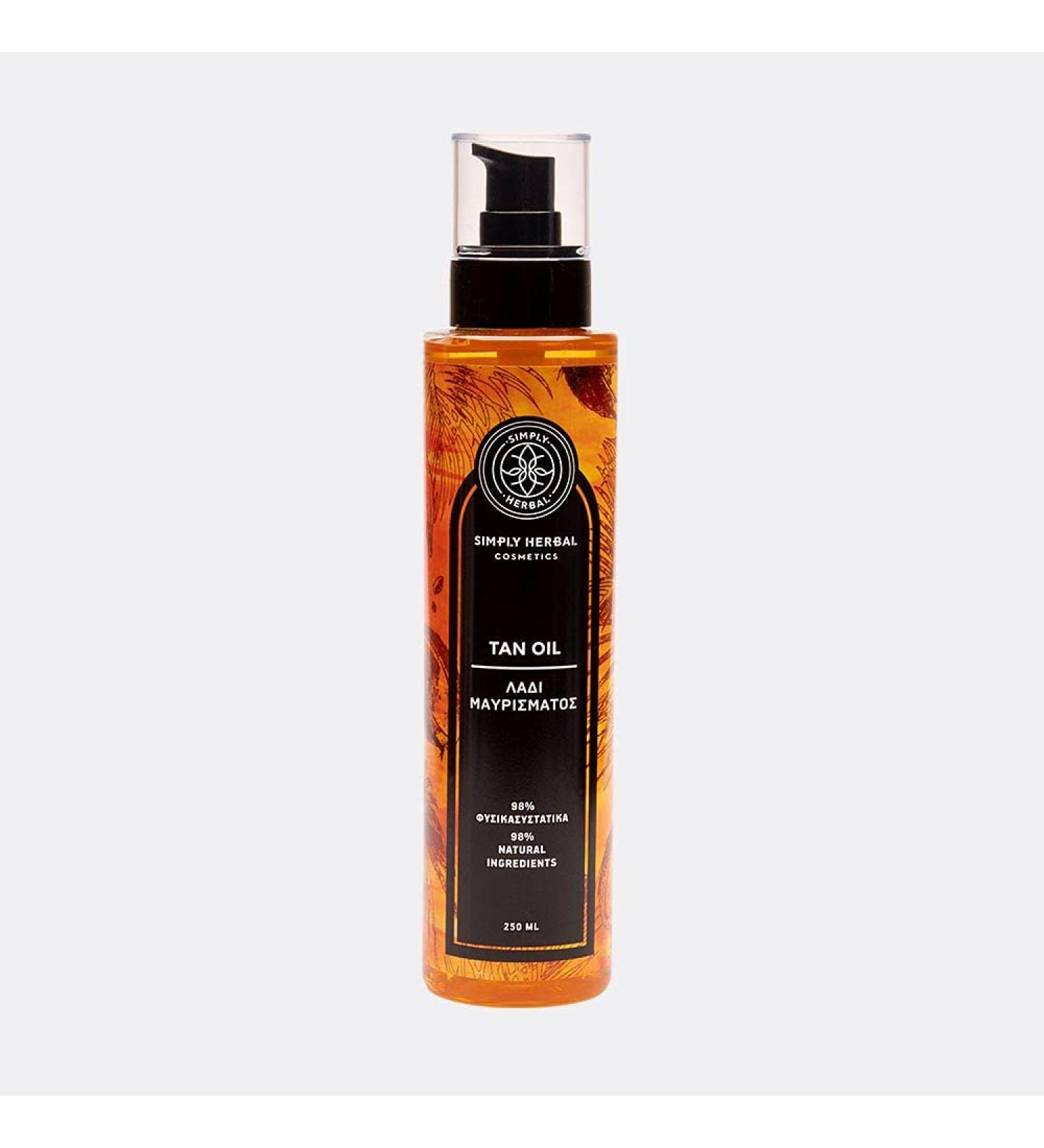 Simply Herbal Face and Body Tan Oil with Coconut oil (200ml)