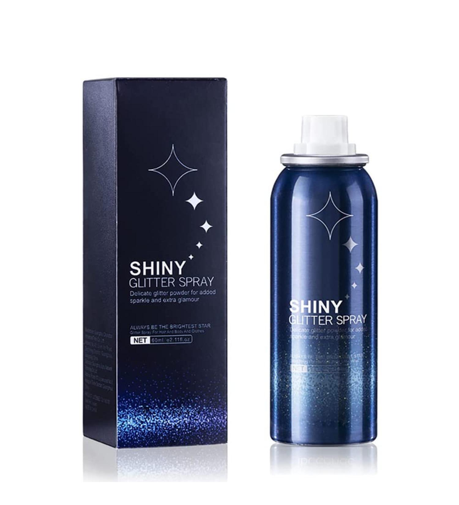 Mysense Silver Glitter Spray for Hair and Body - Waterproof Holographic Shimmer Hairspray for Christmas Halloween Rave Makeup - 2.11oz - Buy Online on GoSupps.com