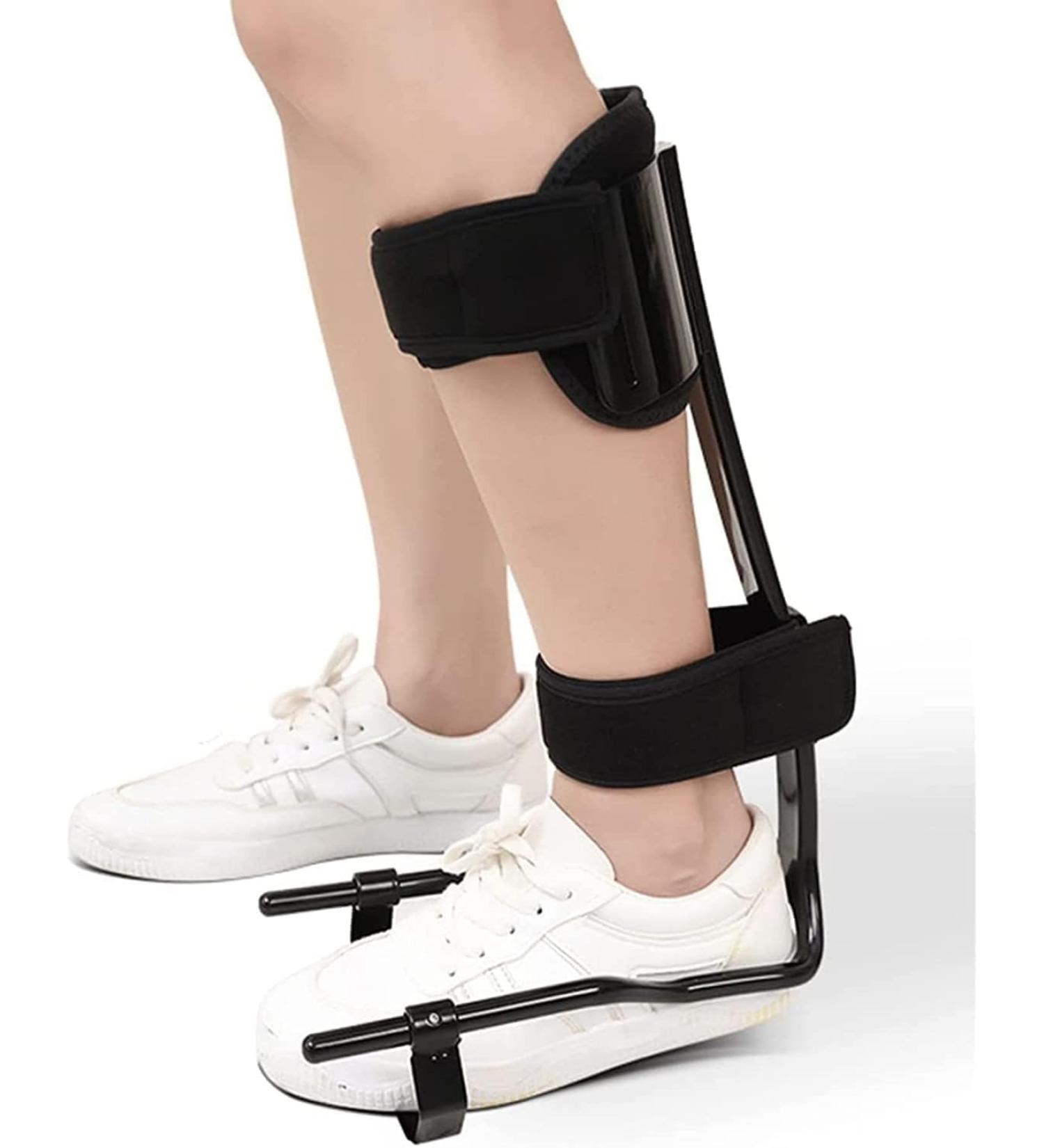 Foot Drop Orthotic Brace - Varus & Valgus Plantar Ankle Support for Improved Gait & Injury Prevention - Medium Color - Buy Online on GoSupps.com
