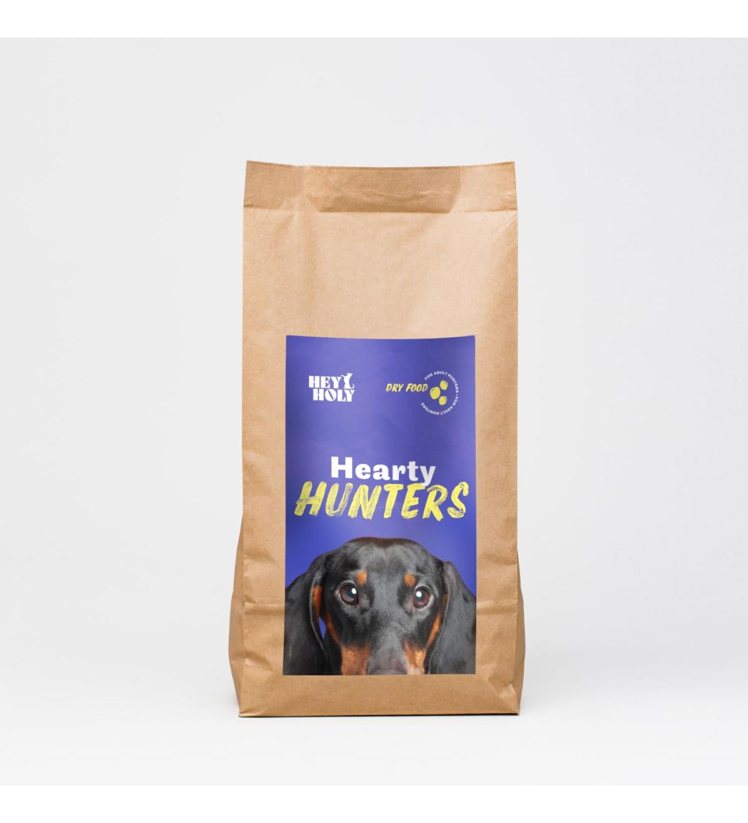 Hearty Hunter's Dry Dog Food - 40% Beef Grain-Free 7kg Pack | Ideal for Adult Small Hunting Dogs - Hey Holy - Buy Online on GoSupps.com