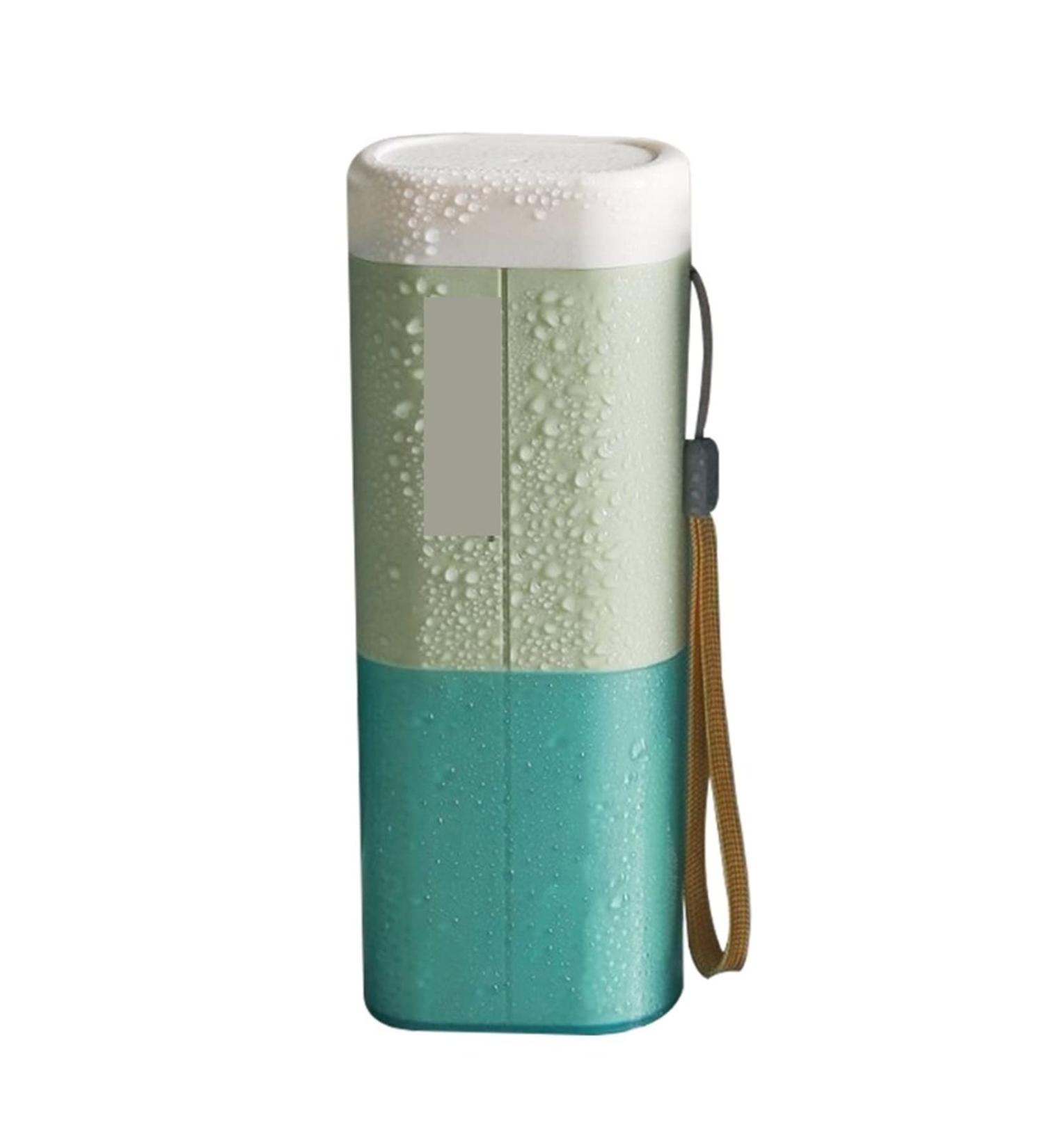 Digjong Green Travel Toothbrush Cup & Storage Box: Toothbrushes Toothpaste Container & Towel Holder - Perfect for On-the-Go! - Buy Online on GoSupps.com