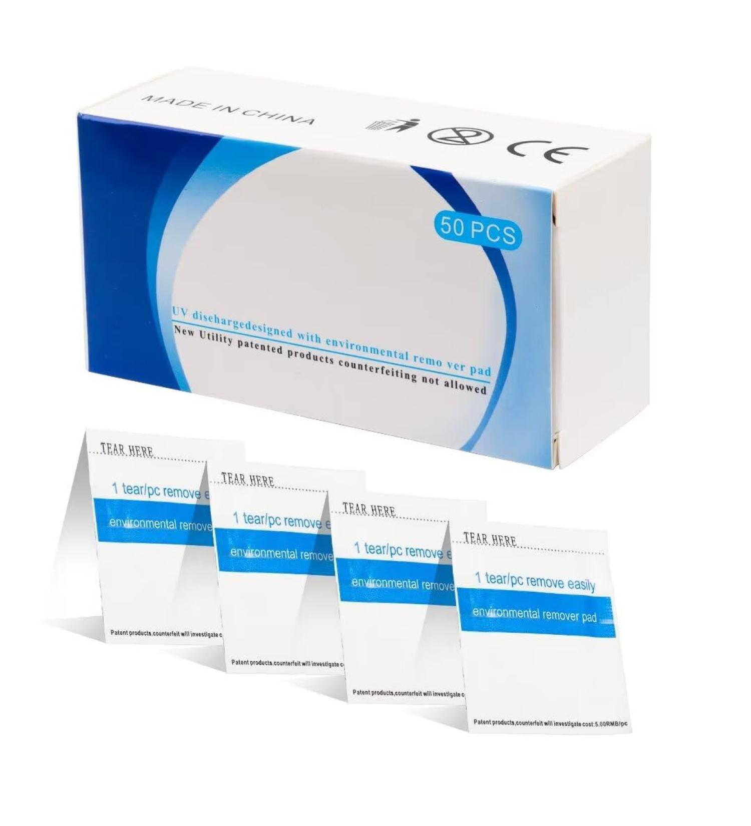  OOTDAY 50 Pcs Nail Polish Remover Wipes Cruelty Free Travel Acrylic Gel Platinum - Buy Online on GoSupps.com