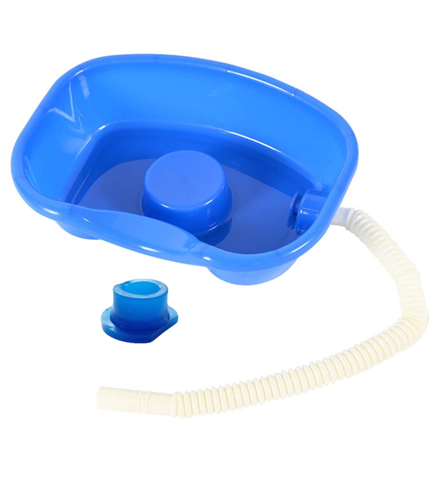 ToddMomy Shampoo Basin for Bed Hair Washing | Retractable Hose & Plastic Compartment - Ideal for Disabled Pregnant Women Seniors & Kids - Blue - Buy Online on GoSupps.com