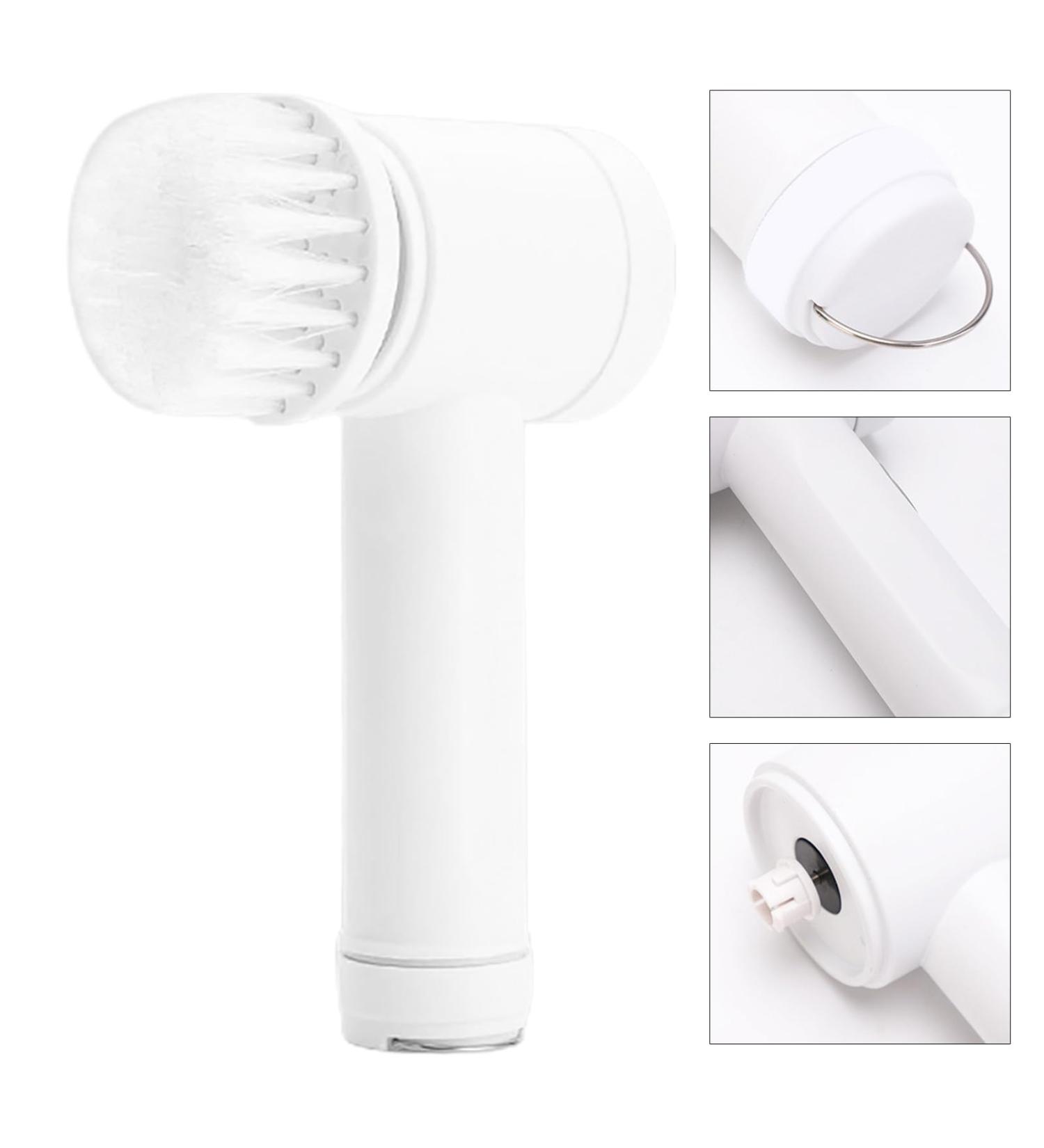 Electric Cleaning Scrubber Rotating Shower Scrubber Power Cleaning Brush with 4 Replaceable Head 1500mah Cordless Scrubber for Bathroom Kitchen Car Wash 5 Brush Heads - Buy Online on GoSupps.com