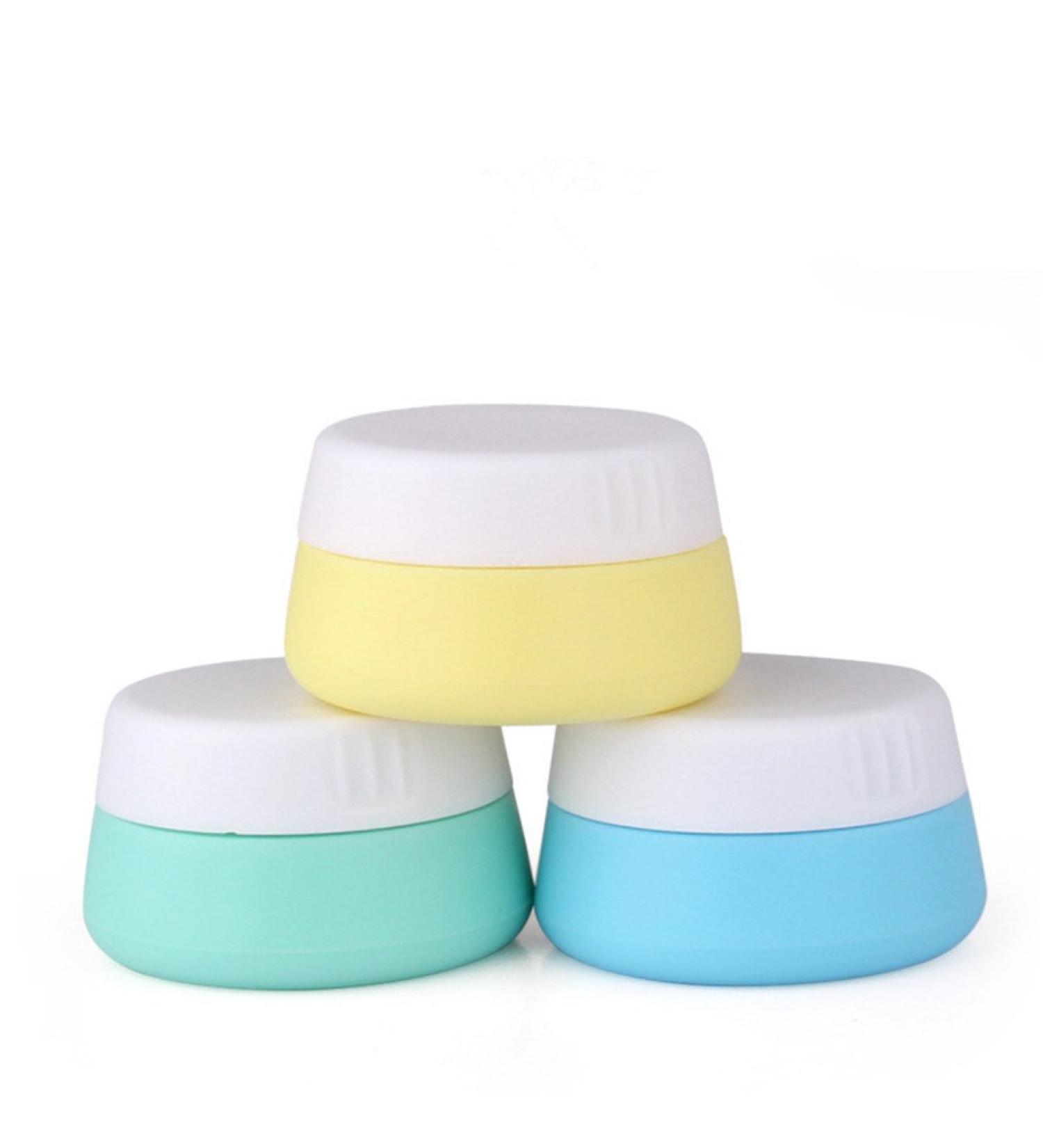 SONGLELA Silicone Cosmetics Container Set - TSA Approved 3x10ml Leakage-Proof Cream Bottles for Travel Outdoor & Fitness - Buy Online on GoSupps.com