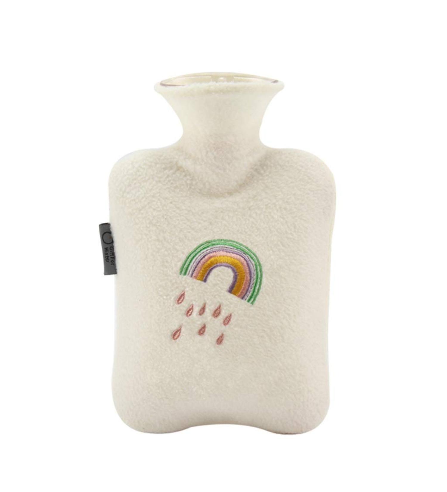 Buy Dlandz Portable Hot Water Bottle | 1L Plush Hand Warmer | Washable & Secure | Premium Classic Rubber Heating Bag for Hands & Feet - International Shipping - Buy Online on GoSupps.com