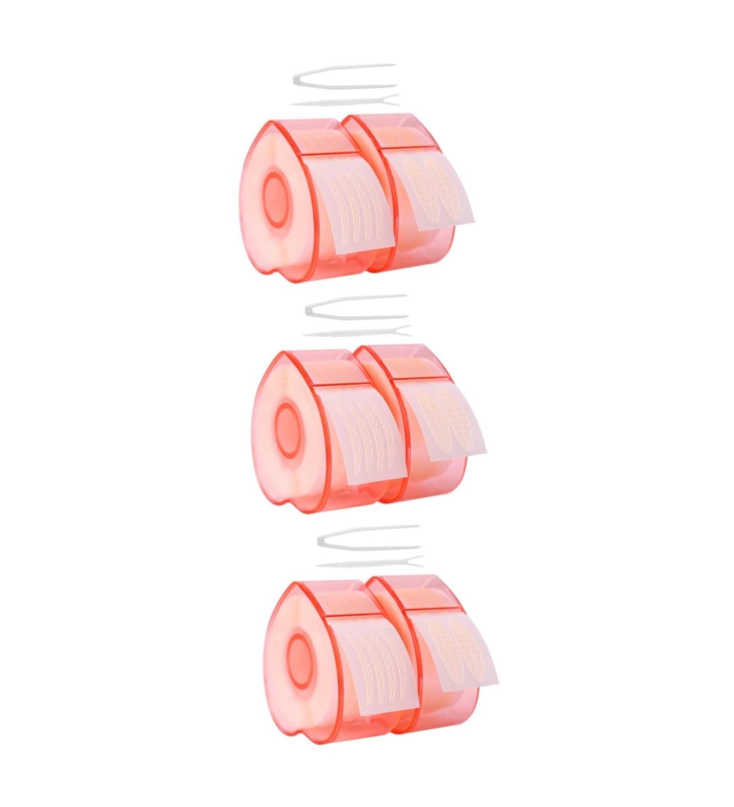 FRCOLOR 6 Rolls Double Eyelid Sticker Snap Tape Hand Held Mirror Single Sided Eyelid Tape Lift Straps Lifting Straps K Tape Lifting Belt Eye Lifter Strips Heart-shaped Double Eyelid Tape - Buy Online on GoSupps.com