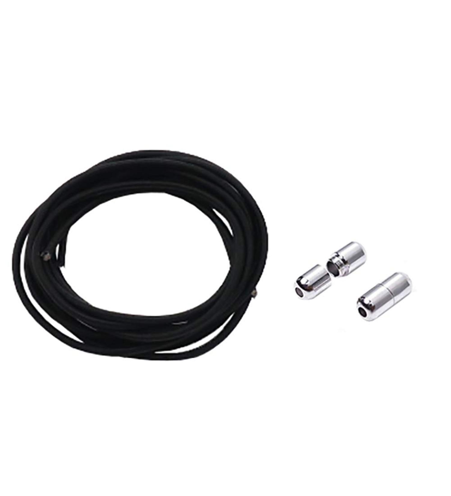 Flyingfish Loopless Shoe Straps - Elastic Quick Lock Laces for Kids & Seniors | Triathlon Sports | Black - Buy Online on GoSupps.com