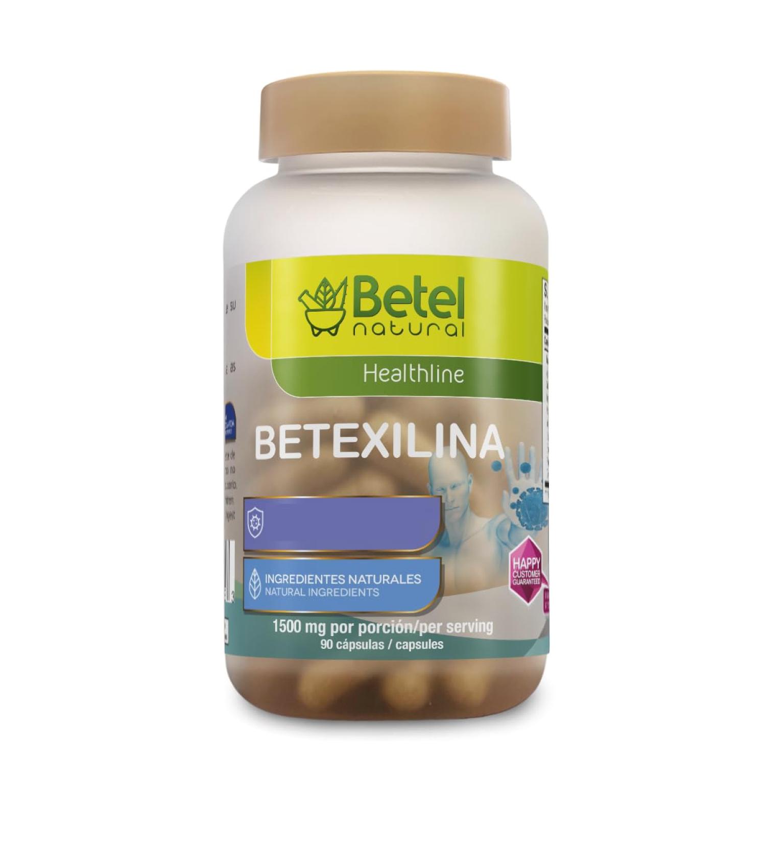 Betel Natural Betexilina Capsules All Natural Support for a Healthy Immune System - 90 Capsules - 1500 mg per Serving