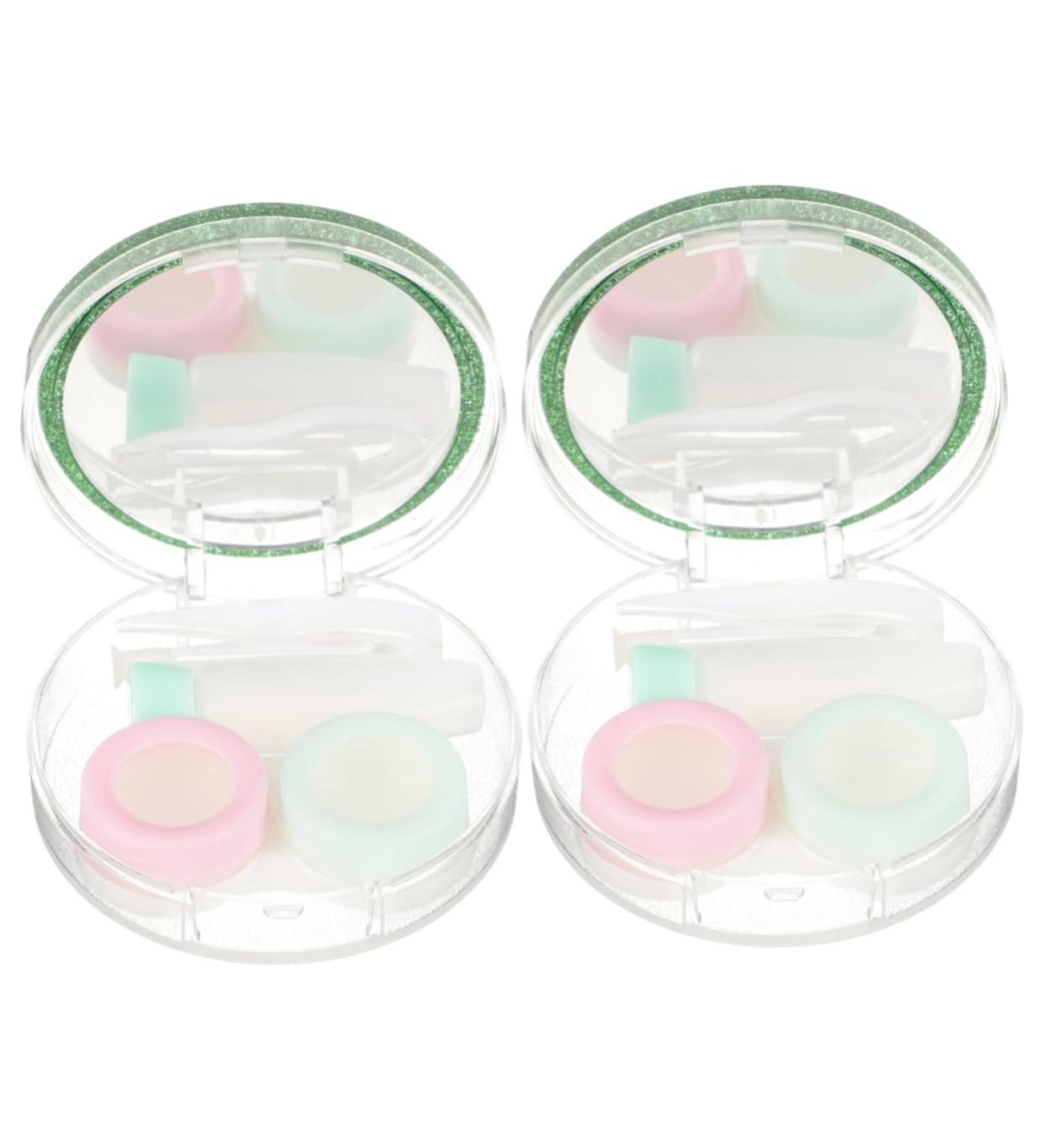Buy Solustrie Small Plastic Container for Contact Lenses | Compact Mirror & Local Storage Case for Makeup Essentials - Buy Online on GoSupps.com