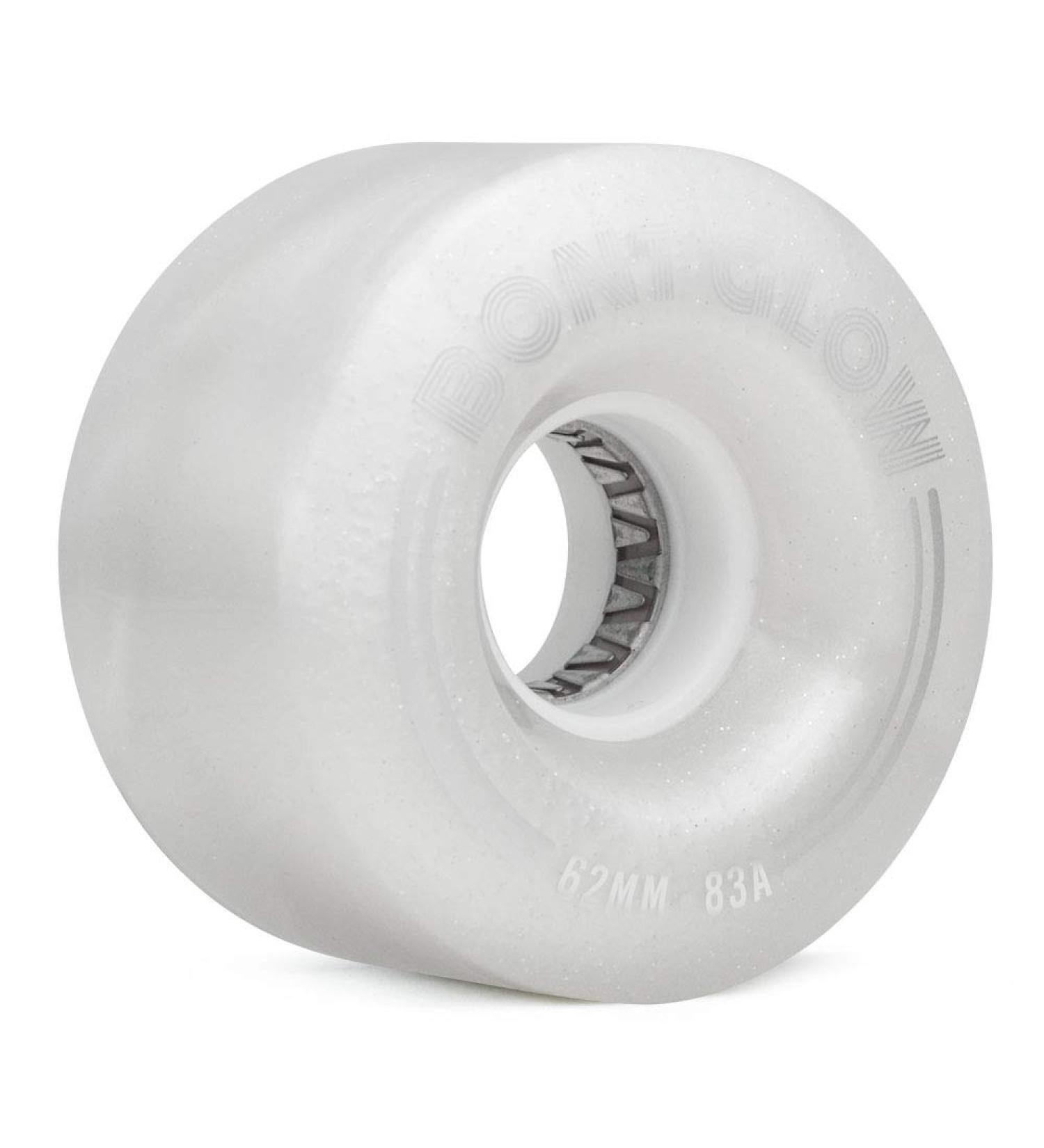 Bont Glow Light Up LED Quad Roller Skate Wheels - Pearl White (Pack of 4) - Buy Online on GoSupps.com