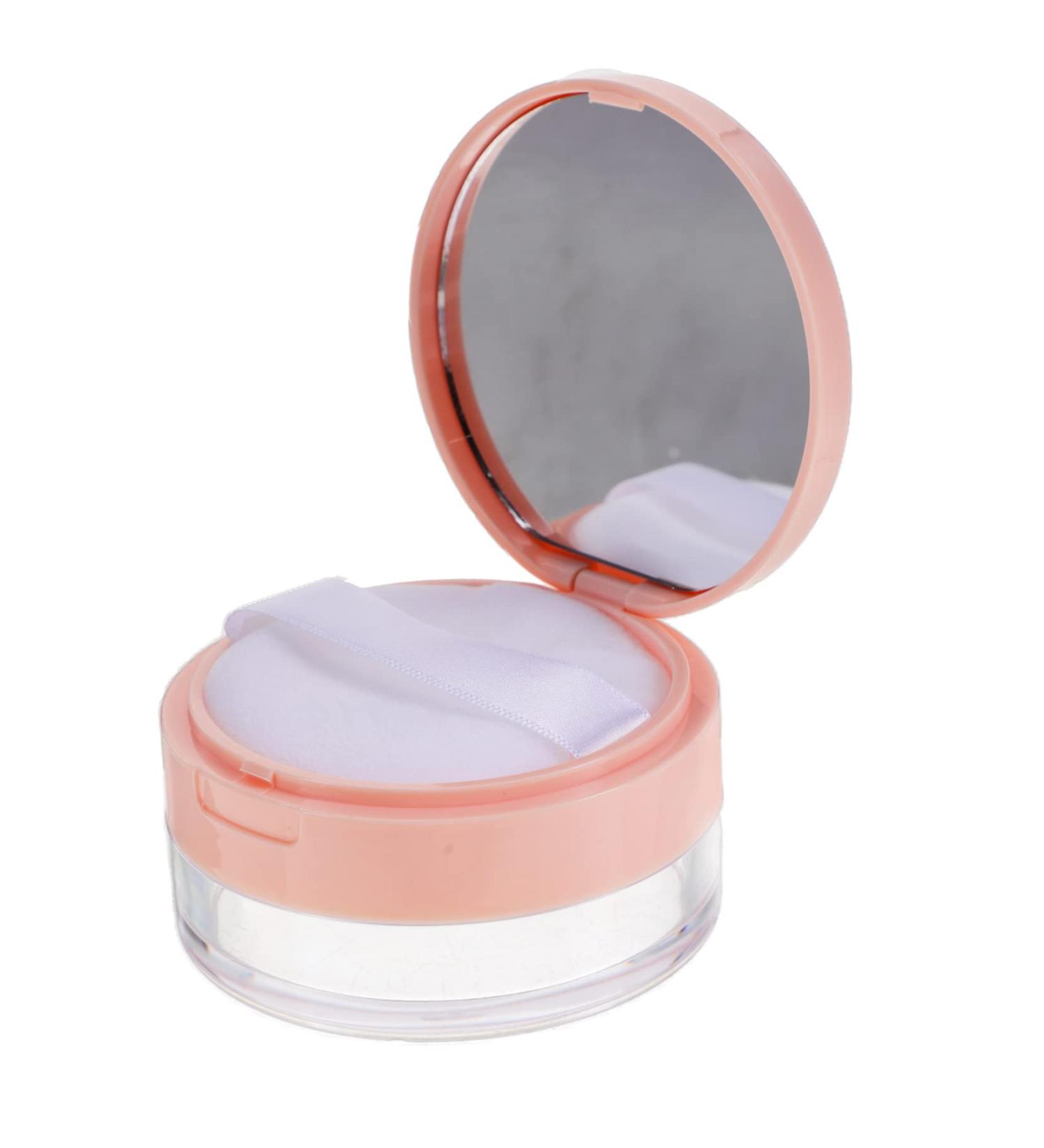 WOONEKY Powder Puff Holder Cosmetic Cases Makeup Containers Body Puff Makeup Case with Powder Case Pink - Buy Online on GoSupps.com