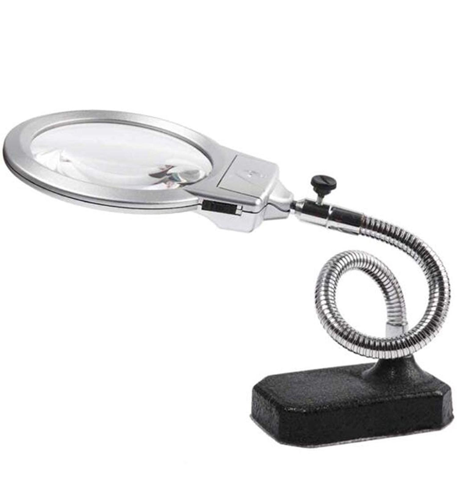 Magnifier Desktop Magnifier Lamp with Led Light Led Magnifying Lamp Folding Magnifying Glass Desktop Lamp 2.25x 5X Magnification Adjustable Swivel Arm for Desk Workbench Task Craft - Buy Online on GoSupps.com