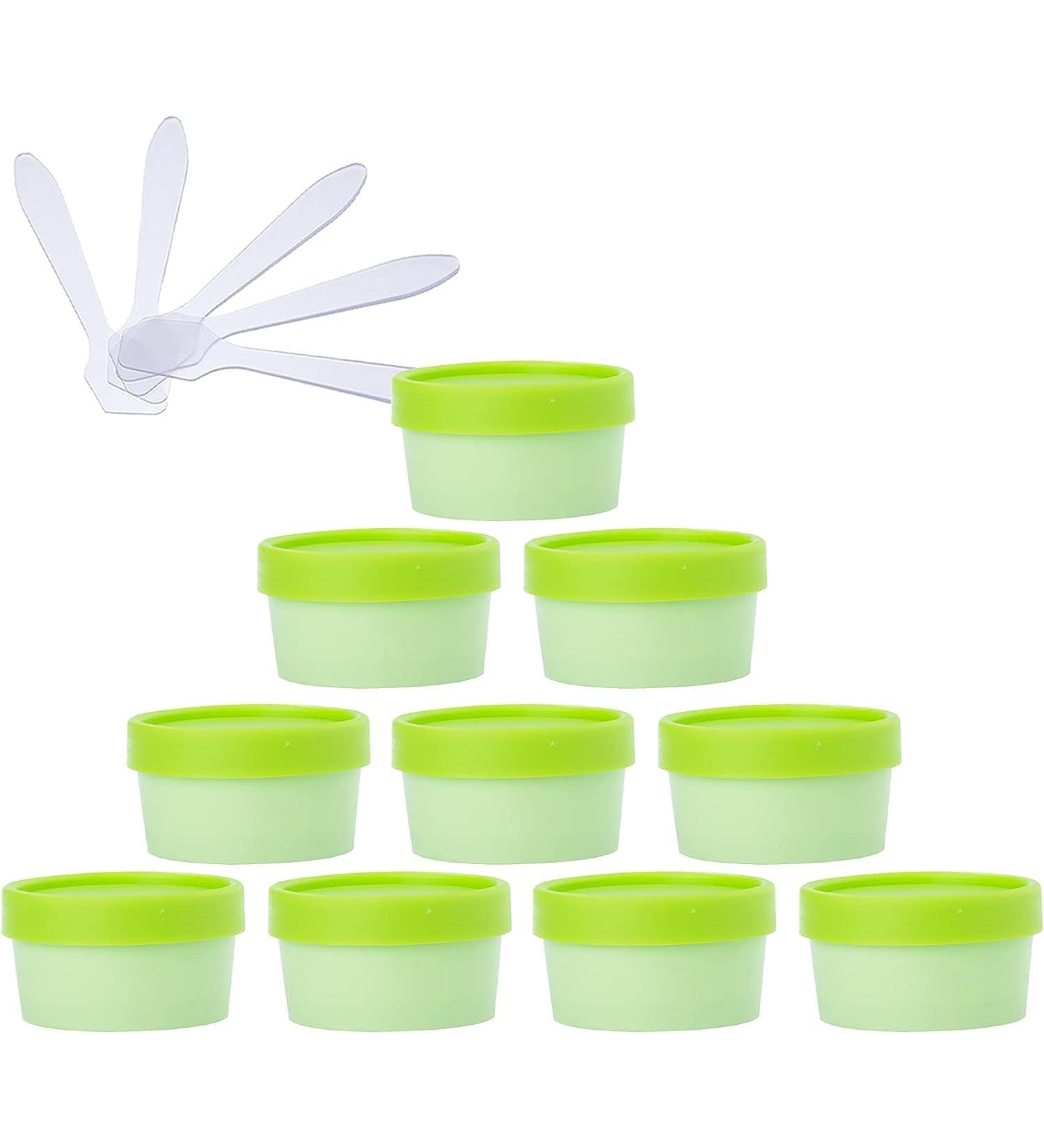 empty jars with lids cosmetic jar B0CL9KMD8Z20 PC 100ml Pink Mask Mixing Bowl Empty 100g Plastic Storage Jars with Inner Liner for Storage Body Hand Face Cream Lotion Gel 5X Spatula (Color : Roze S - Buy Online on GoSupps.com