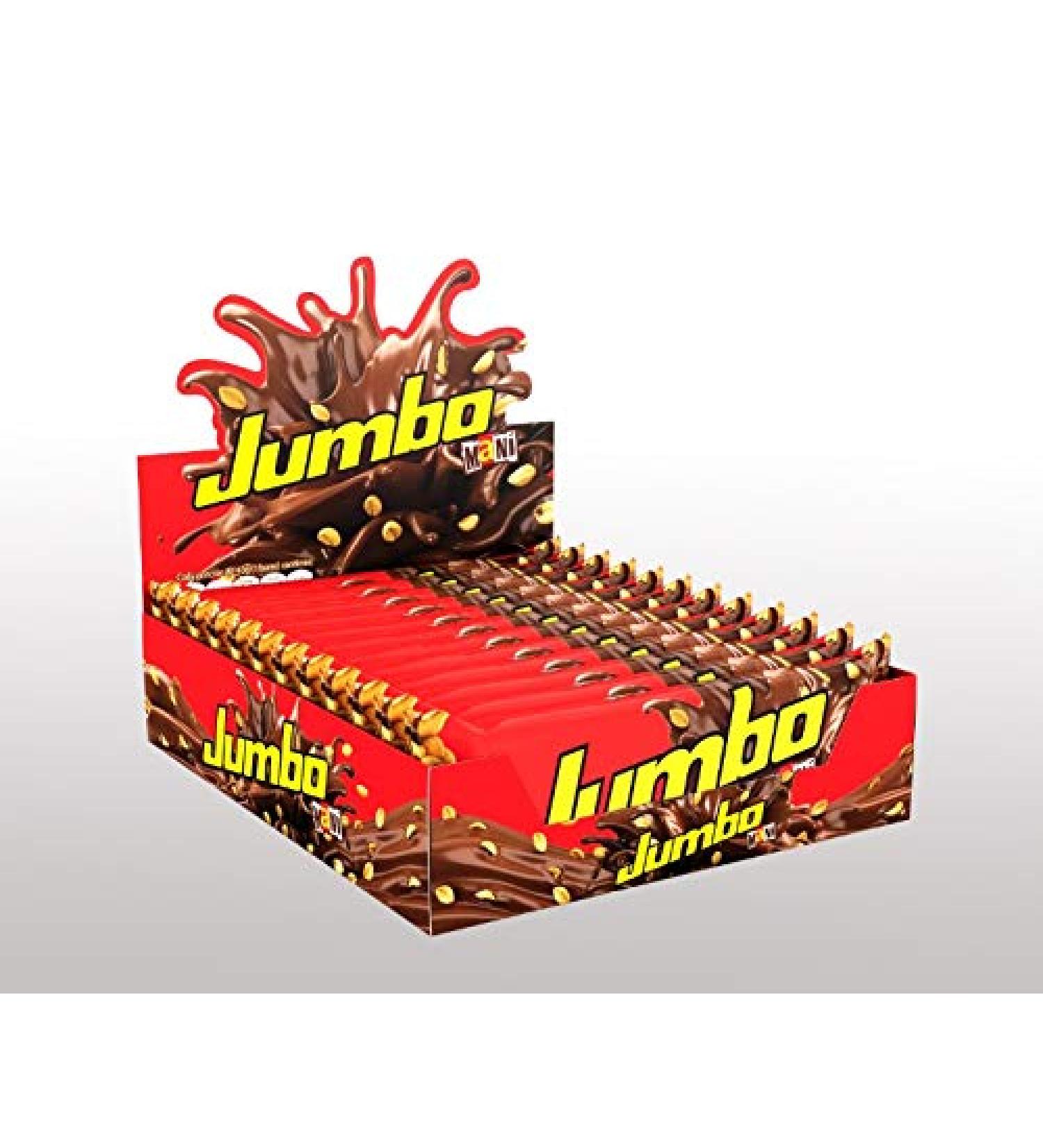 Jumbo Peanut Chocolate Bar | Soft Chocolate & Crispy Peanut | 16.92 Oz Display | 12 Bars - Buy Online on GoSupps.com