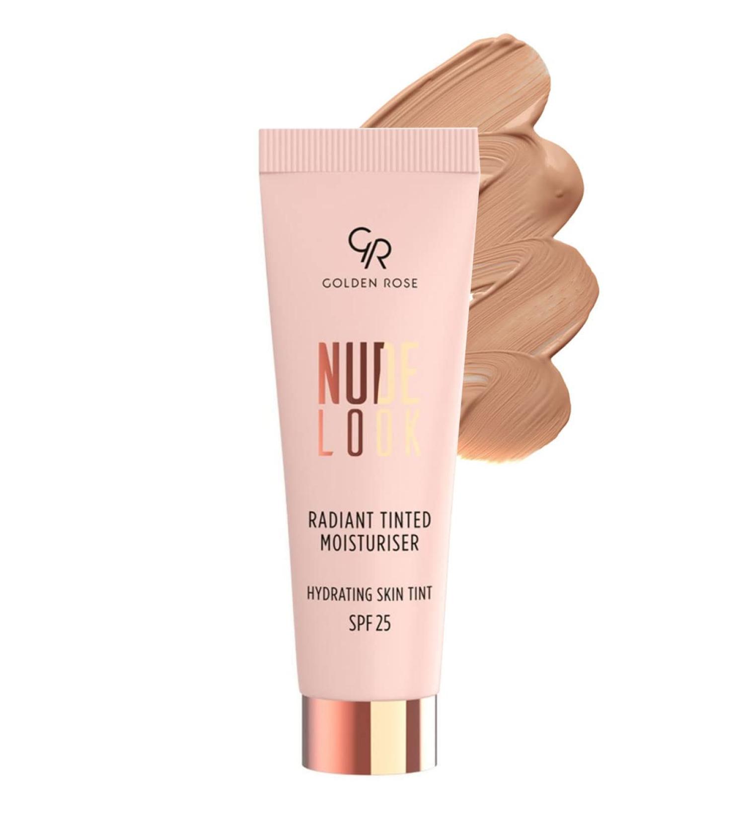 Golden Rose Nude Look Radiant Tinted Moisturiser - 03 Deep Tint | Hydrating & Radiant Finish | Ideal for All Skin Types - Buy Online on GoSupps.com