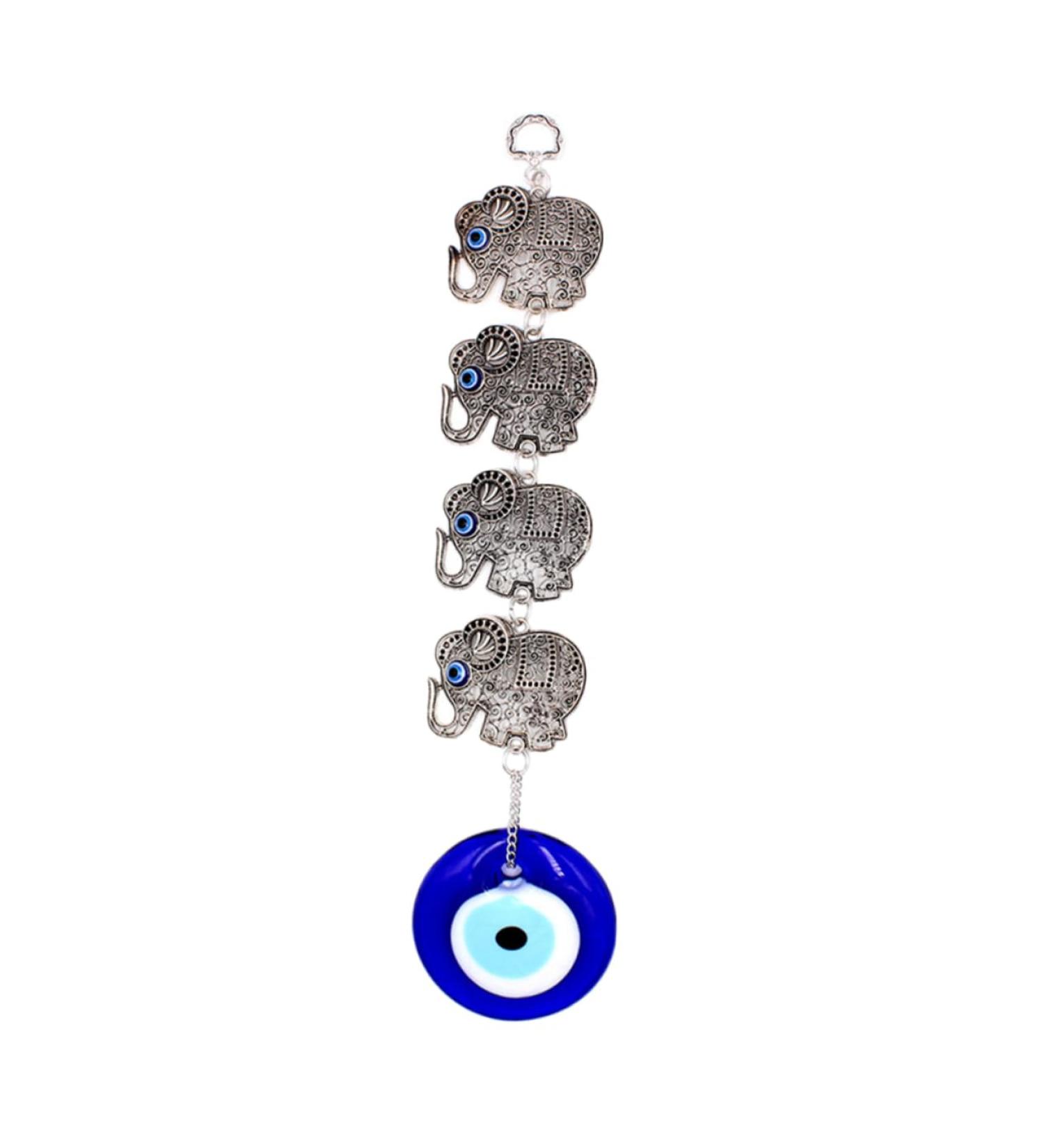 ABOOFAN Elephant Pendant Ornaments Blue Eye Hanging Decoration Beads Blue Eyes Hanging Devil Eye Key - Buy Online on GoSupps.com