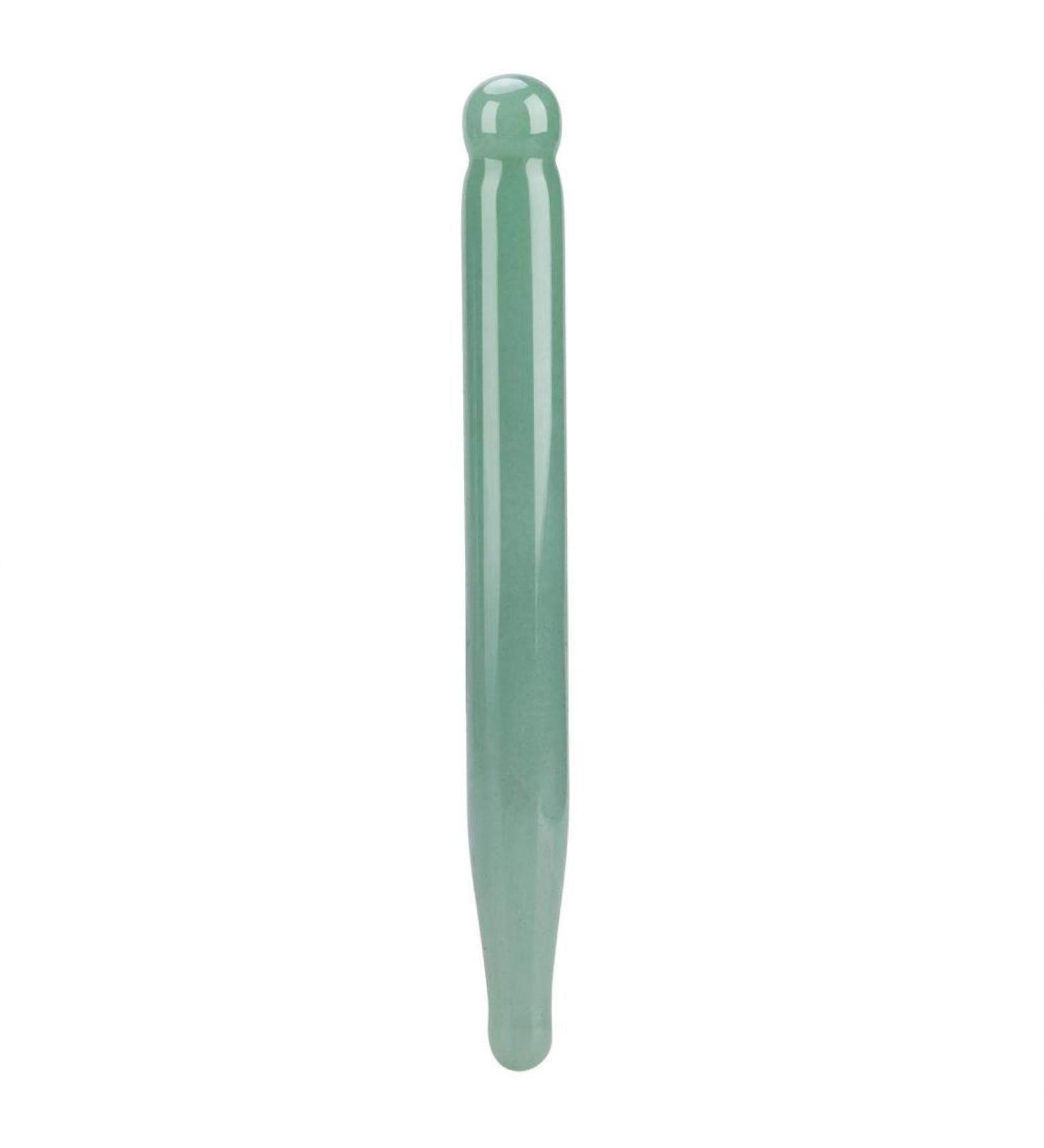 Massage Stones & Tools: Rose Quartz & Green Aventurine Crystal Massage Sticks for Relaxation & Acupuncture - Buy Online on GoSupps.com