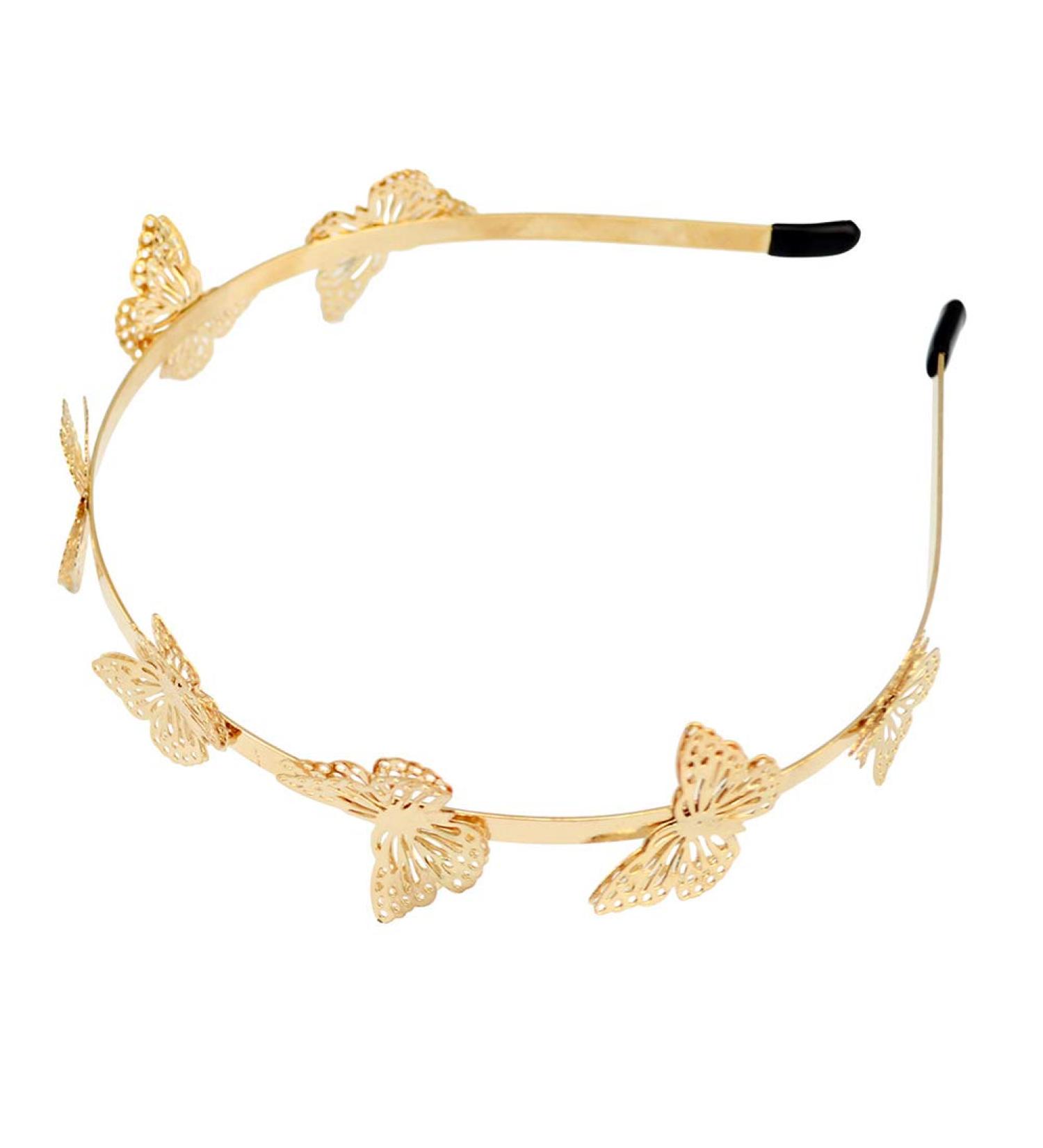 Lurrose Golden Butterfly Hairband for Girls - Stylish Hair Accessories for Children | International Shipping - Buy Online on GoSupps.com