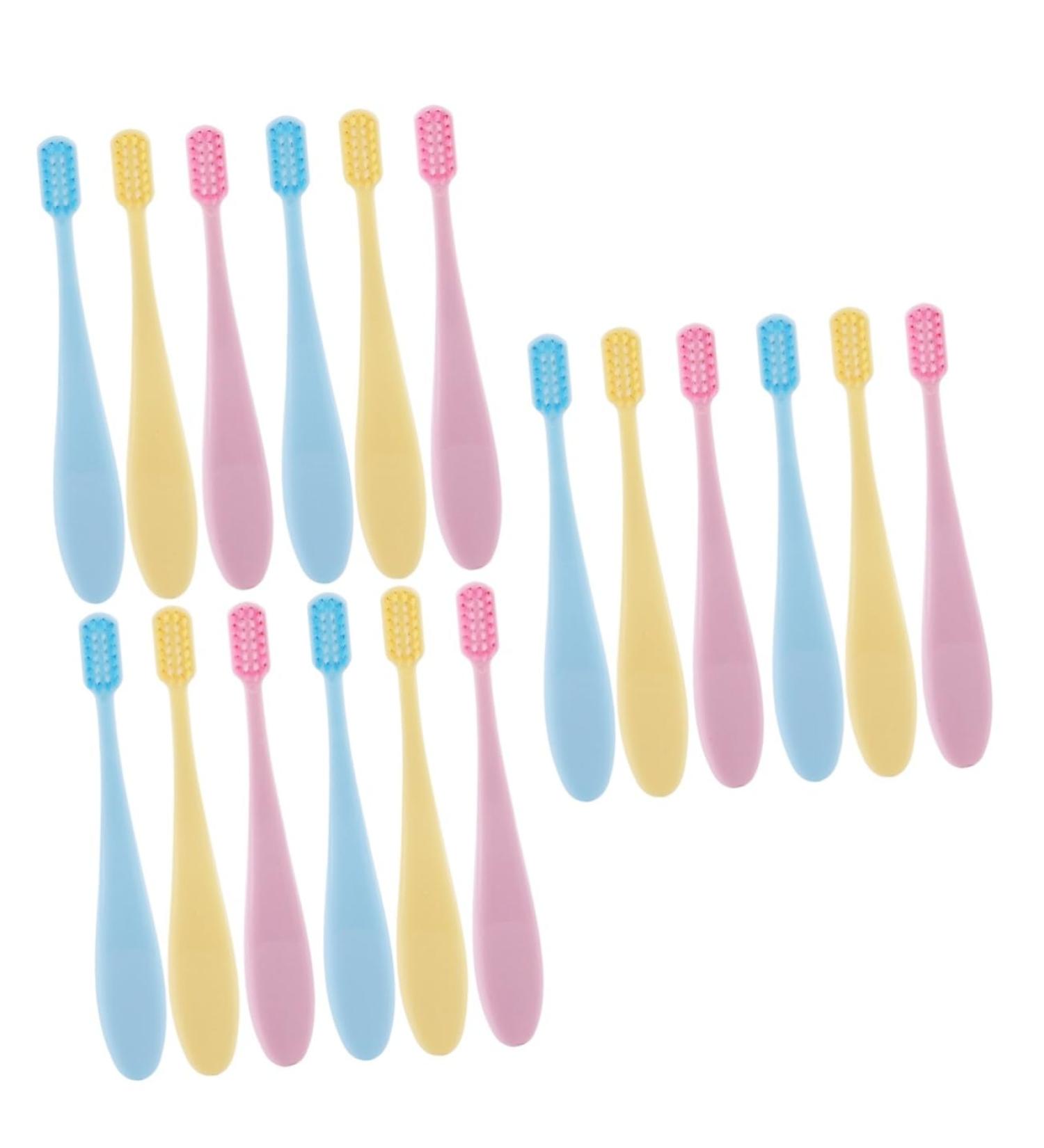 Frcolor 18-Part Children's Dental Care Set - Soft Toothbrush Tongue Cleaner & Mouth Brush for Kids - Manual Tooth Cleaning Tools - Buy Online on GoSupps.com