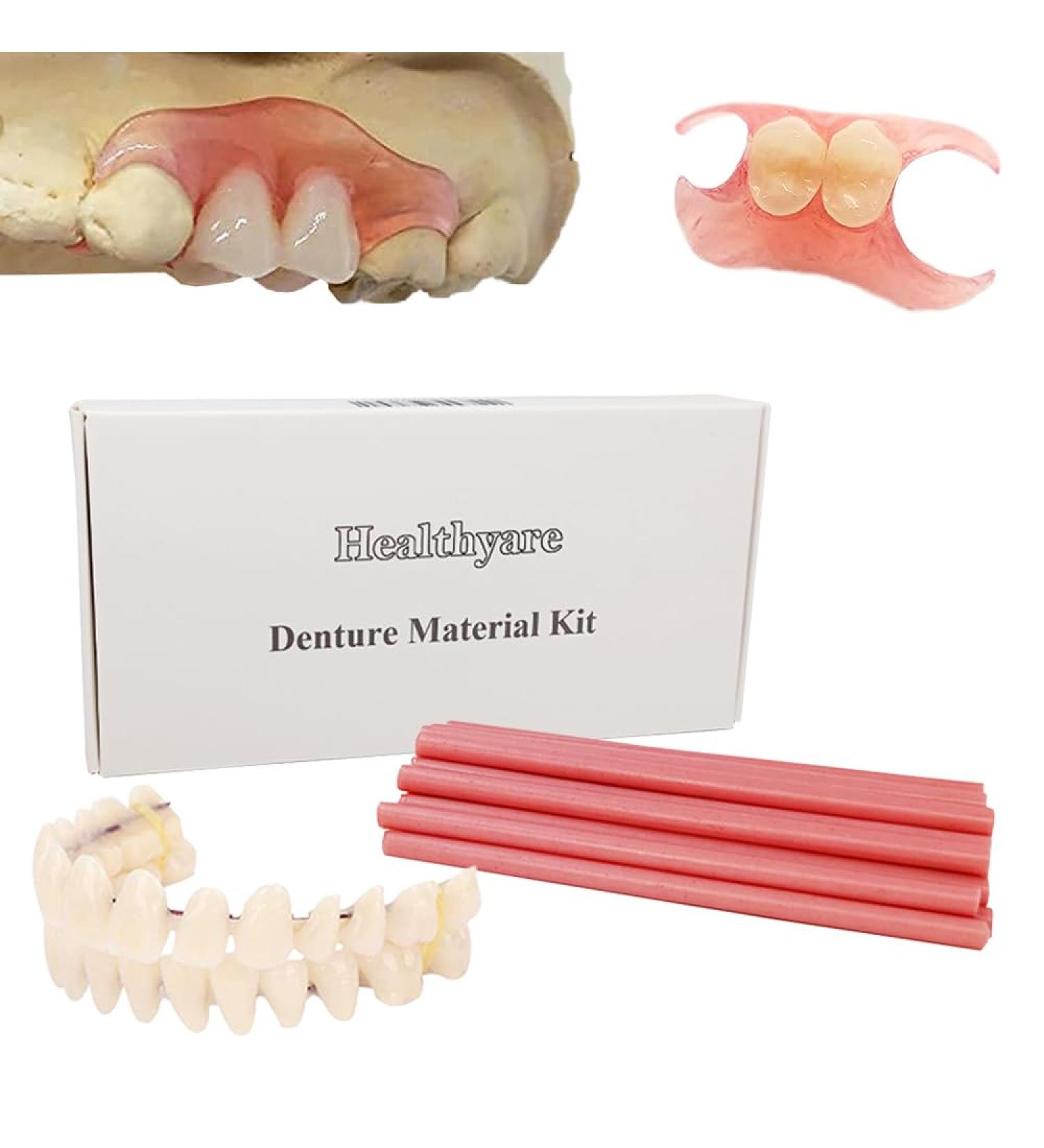 Denture Material Kit | DIY Full Denture Repair for Missing Teeth - International Shipping Available - Buy Online on GoSupps.com