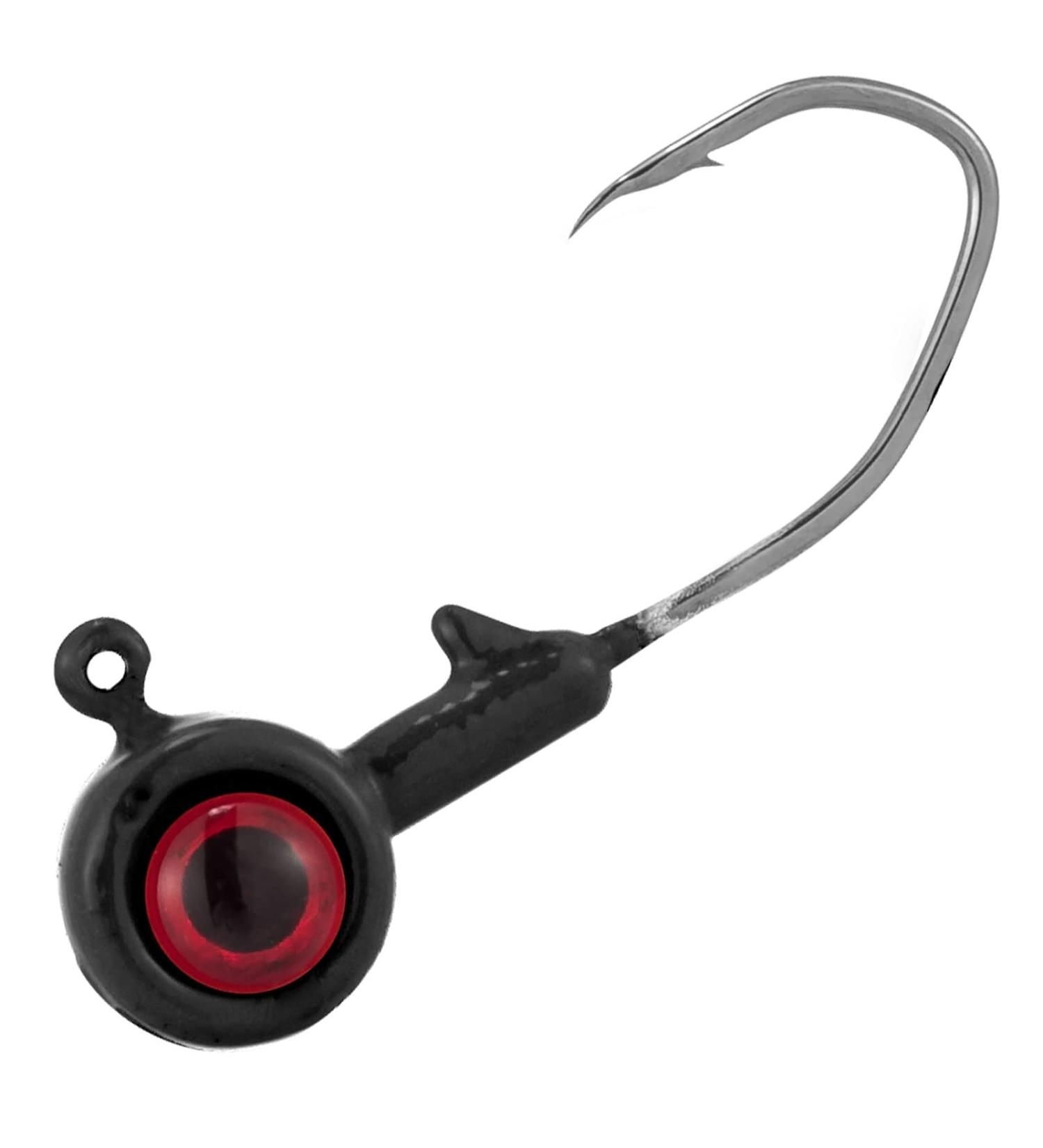 Dr. Fish 10 Pack Crappie Jig Head Bass Fishing Lure with 3D Eyes - 1/32oz, 1/16oz, 1/8oz Black - Ideal for Crappie, Trout, Panfish - Live Bait Plastic Freshwater Hooks - Buy Online on GoSupps.com