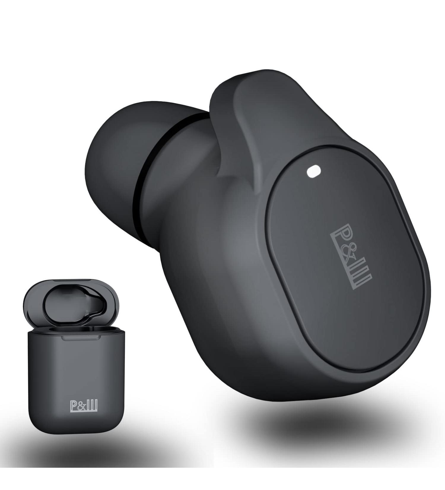 P&LLL Bluetooth Mini Single Earbud - 8Hrs Playtime, Noise Cancelling, Hands-Free Earpiece for iPhone, Samsung, Android - Wireless Invisible Pro Headset - Buy Online on GoSupps.com