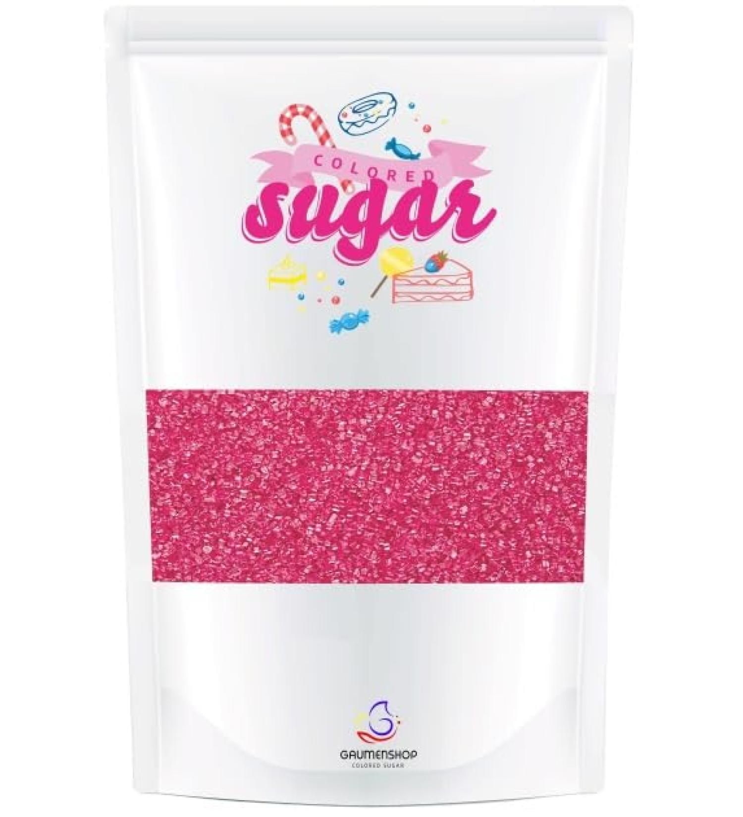 Coloured Sugar Pink Fuchsia 100g Decorative Sugar