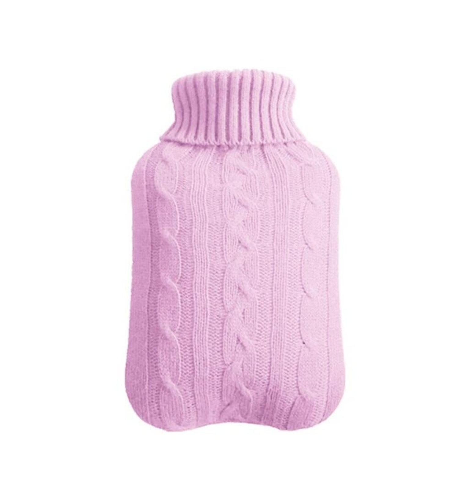 MAIES Hot Water Bottle with Removable Knitted Cover - Large Washable & Cold-Proof for Winter Comfort | International Shipping Available - Buy Online on GoSupps.com