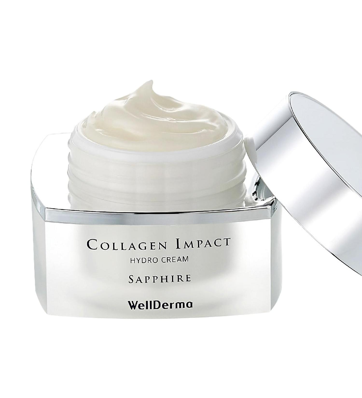 WELLDERMA Sapphire Collagen Impact Hydro Cream - Firming & Hydrating Moisturizer for Wrinkles | 1.69 fl.oz - Buy Online on GoSupps.com