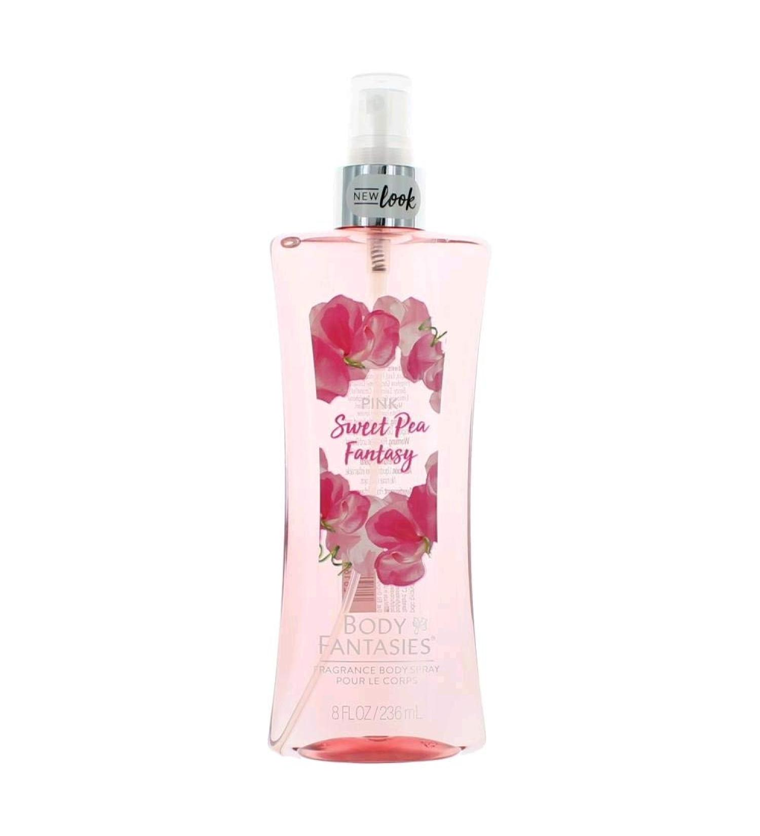 Body Fantasies Signature Pink Sweet Pea Fantasy by Parfums De Coeur - Body Spray 8 oz