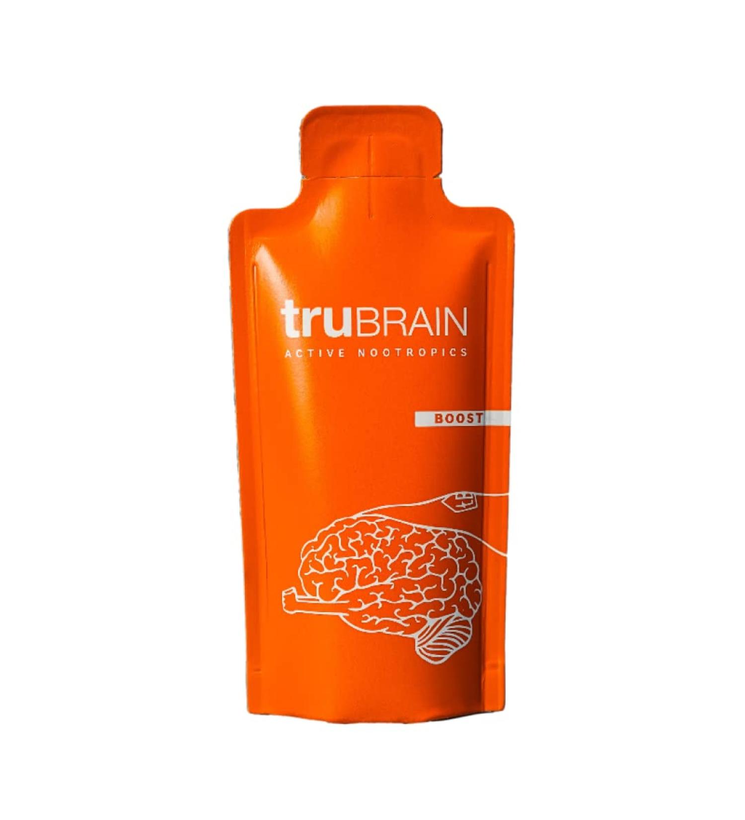 TruBrain Nootropic Brain Food Drink | Boost Mental Output & Memory | 10-Pack 1 Fl Oz Supplement - Buy Online on GoSupps.com