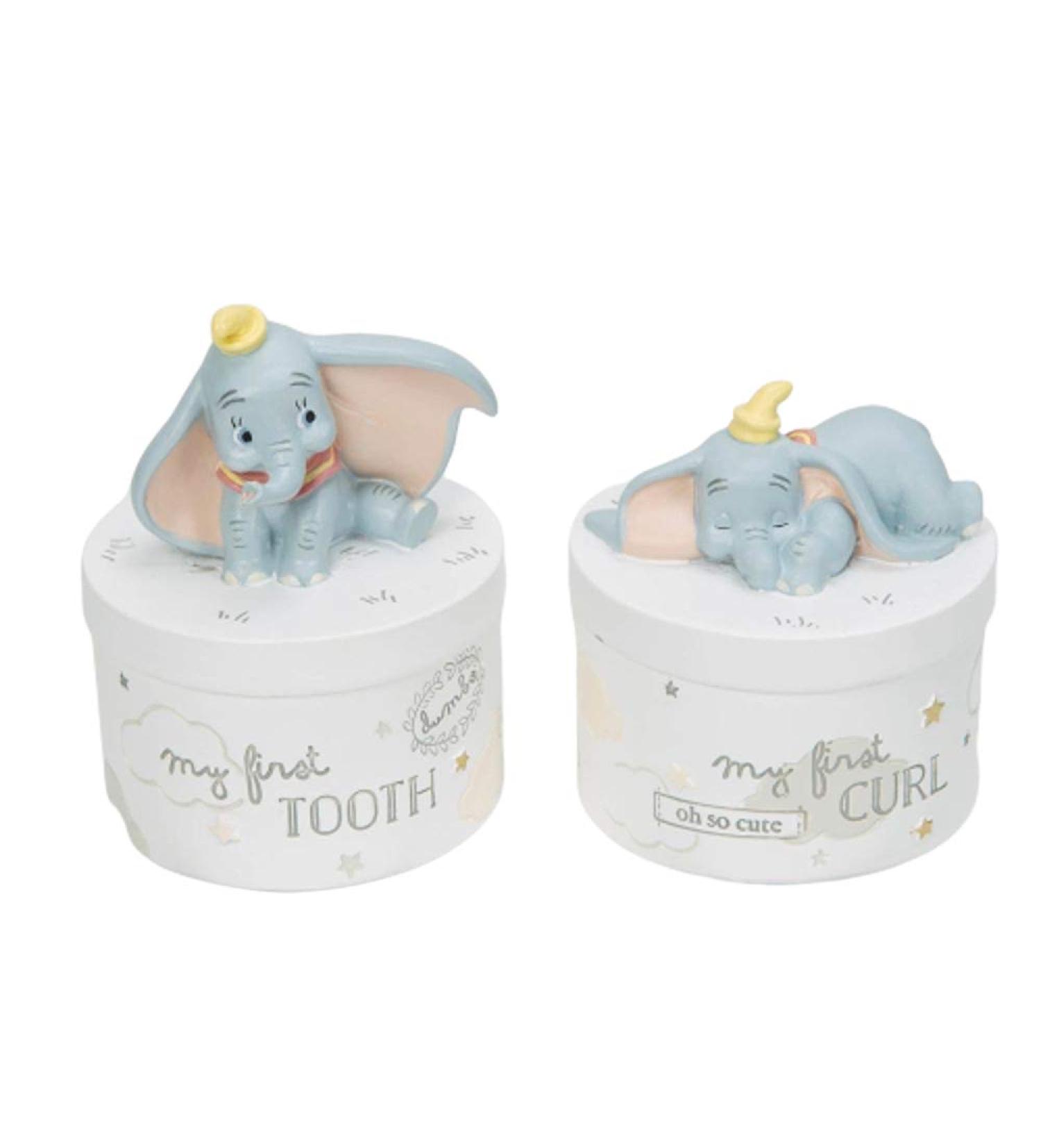 Disney Dumbo Magical Tooth & Curl Keepsake Pots - Adorable Baby Gift Set - Buy Online on GoSupps.com