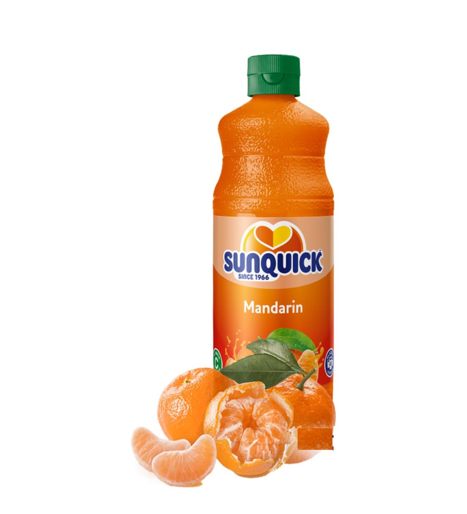 Sunquick Real Fruit Concentrate Juicer - Fruity Refreshment (Mandarin 1 Bottle) Mandarin 700.00 ml (Pack of 1) - Buy Online on GoSupps.com
