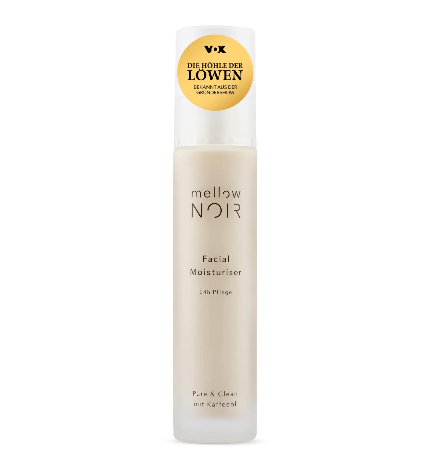 Mellow Noir Facial Moisturizer | 24h Hydration | Vegan & Climate-Neutral | 50ml Clean Natural Face Cream for All Skin Types - Buy Online on GoSupps.com