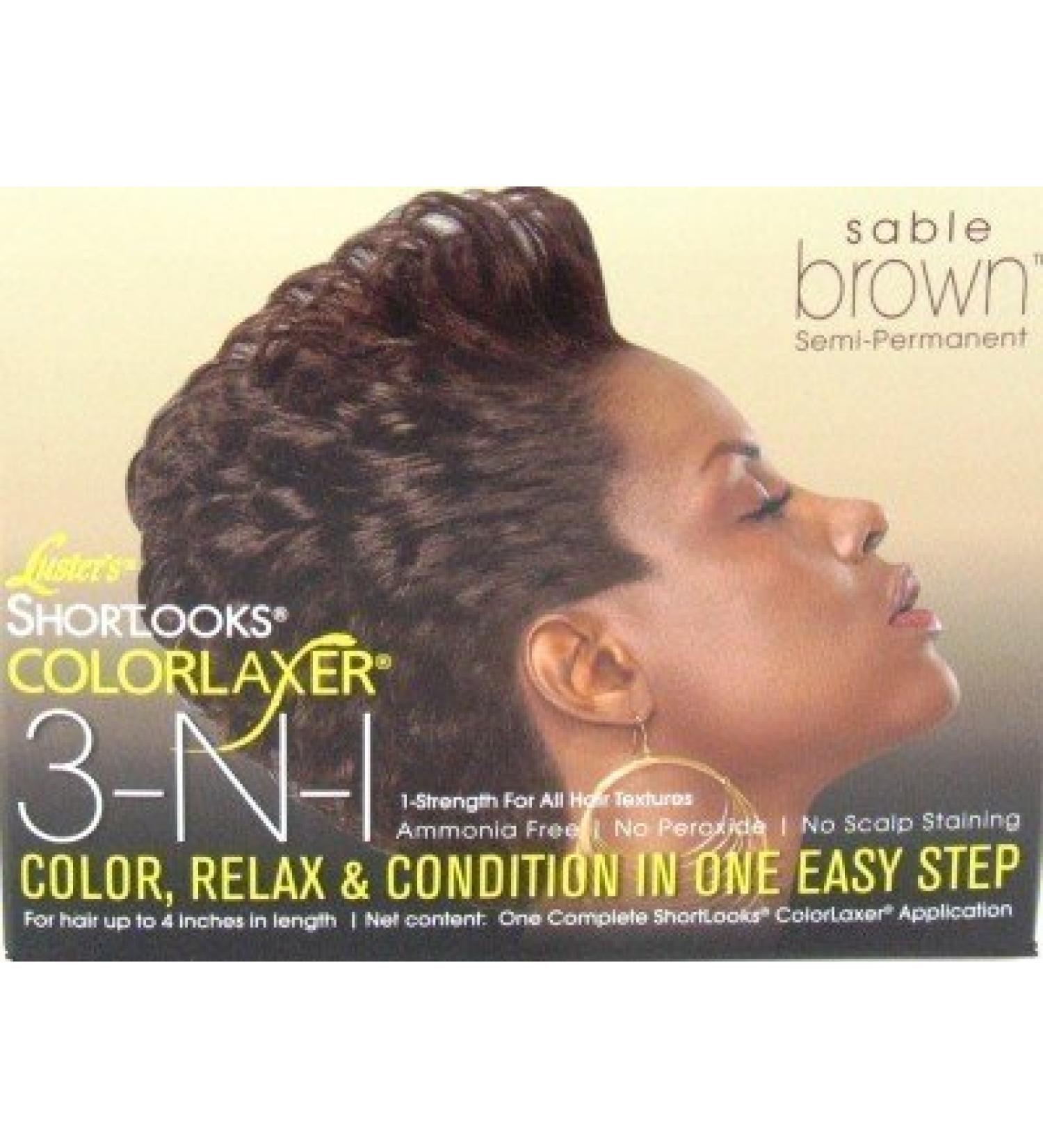 Luster's Shortlooks Color Relaxer 3-n-1 Brown by Atlas Ethnic