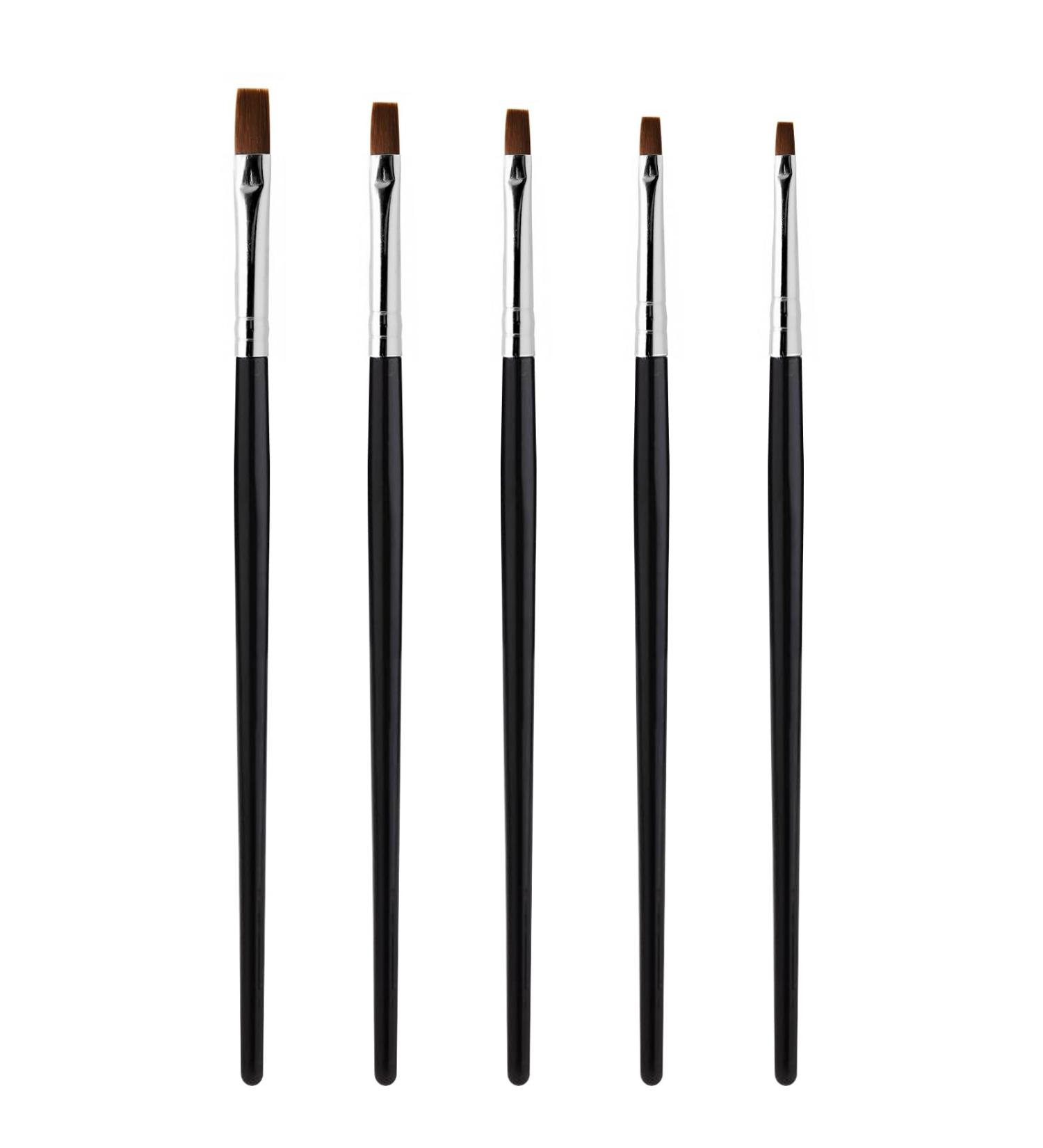 Buy Sularpek 5-Piece Nail Brush Set - UV Gel & Acrylic Nail Art Brushes for Home Nail Design | International Shipping - Buy Online on GoSupps.com