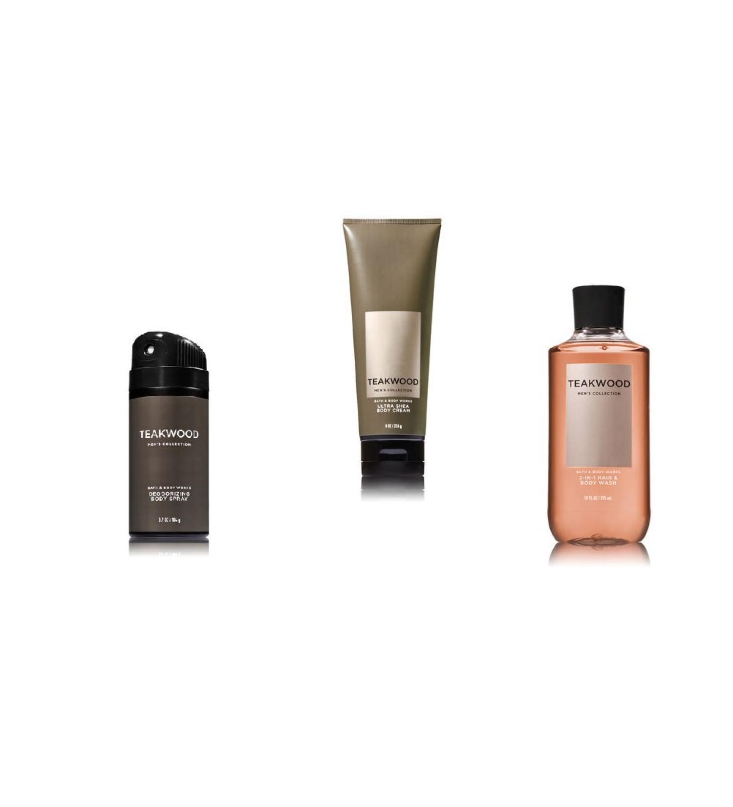 Buy Bath Body Works Teakwood Spray Cream & Body Wash | International Shipping Available - Buy Online on GoSupps.com