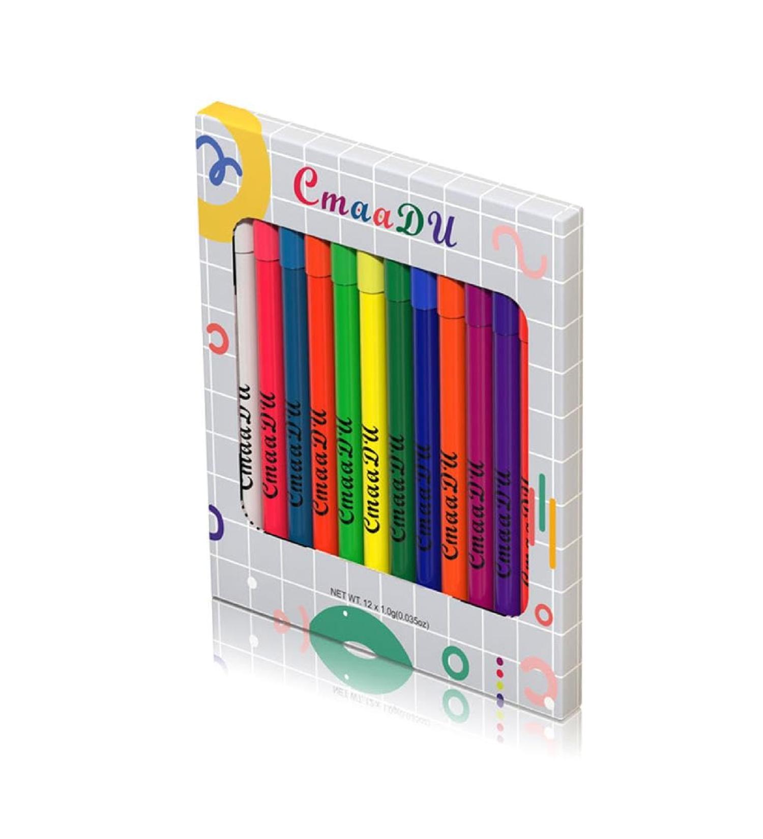 Pack of 12 Luminous UV Light Eyeliner Pen Eyes Makeup Liquid Eye Liner Waterproof Pencil Make Up Cosmetic Pencil Liquid Eyeliner Pen Liquid Eyeliner Waterproof Liquid Eyeliner - Buy Online on GoSupps.com