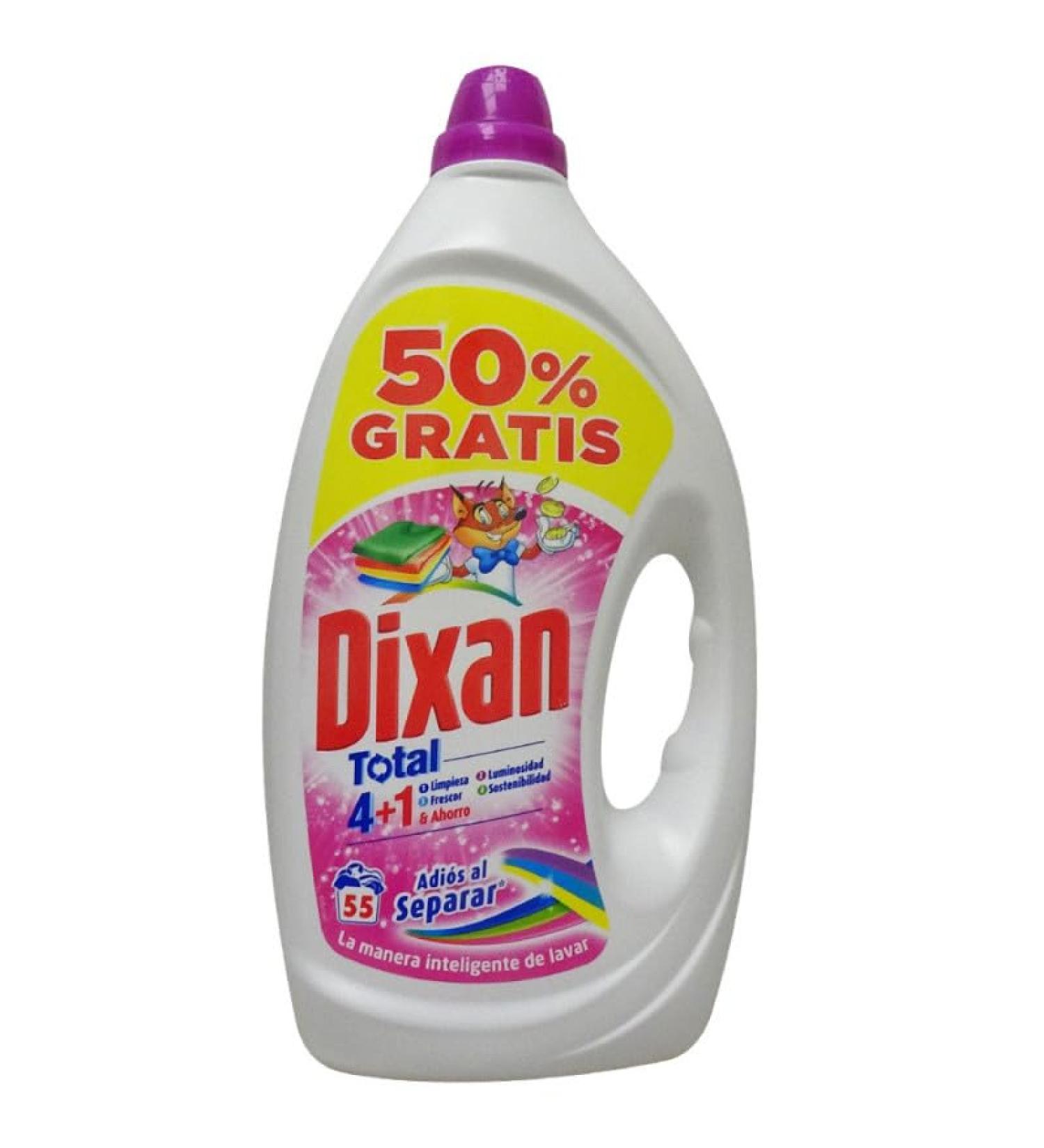 Dixan Gel Deterg (55D.) Adios 50% Free