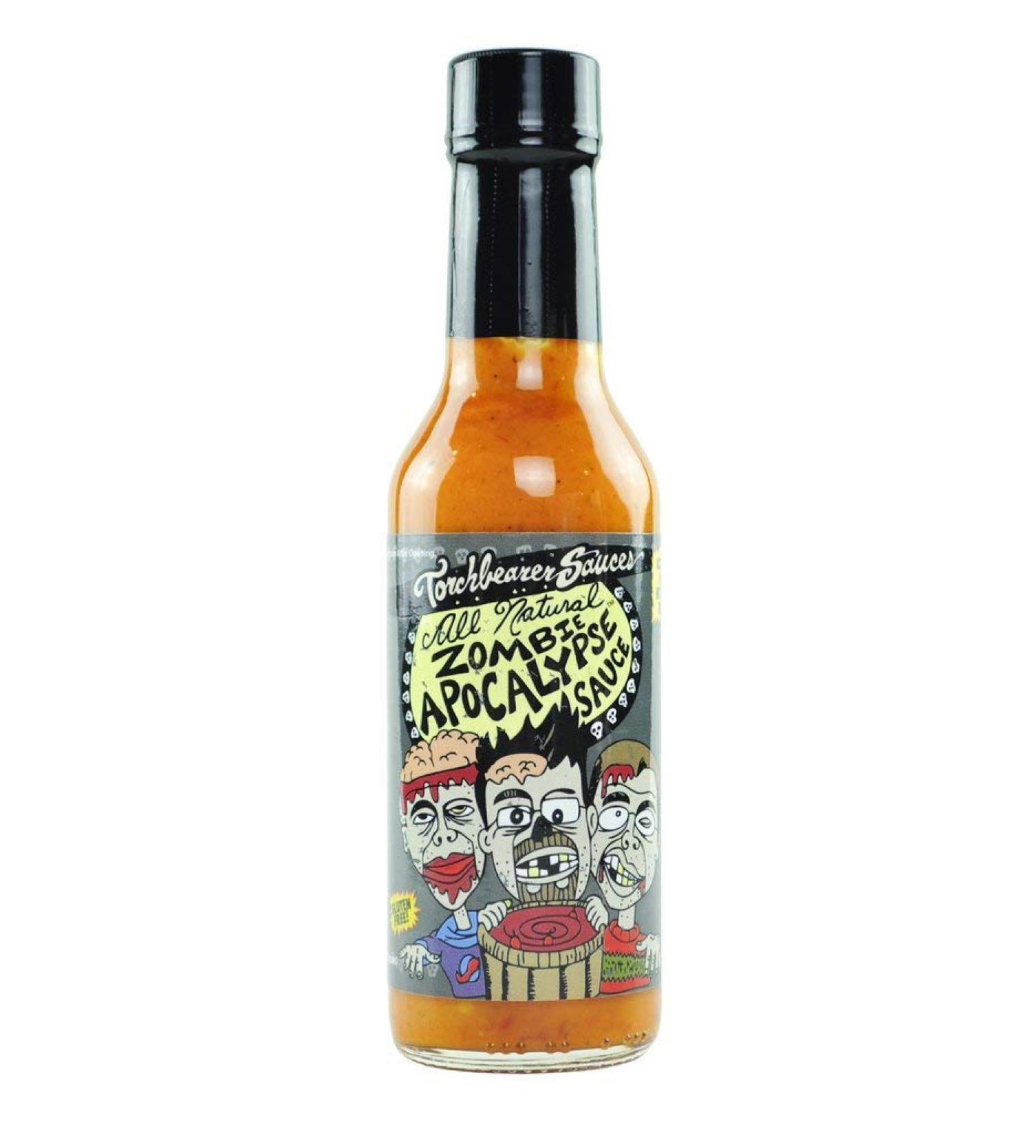 Torchbearer Zombie Apocalypse Ghost Pepper Hot Sauce 142ml - Buy Online on GoSupps.com